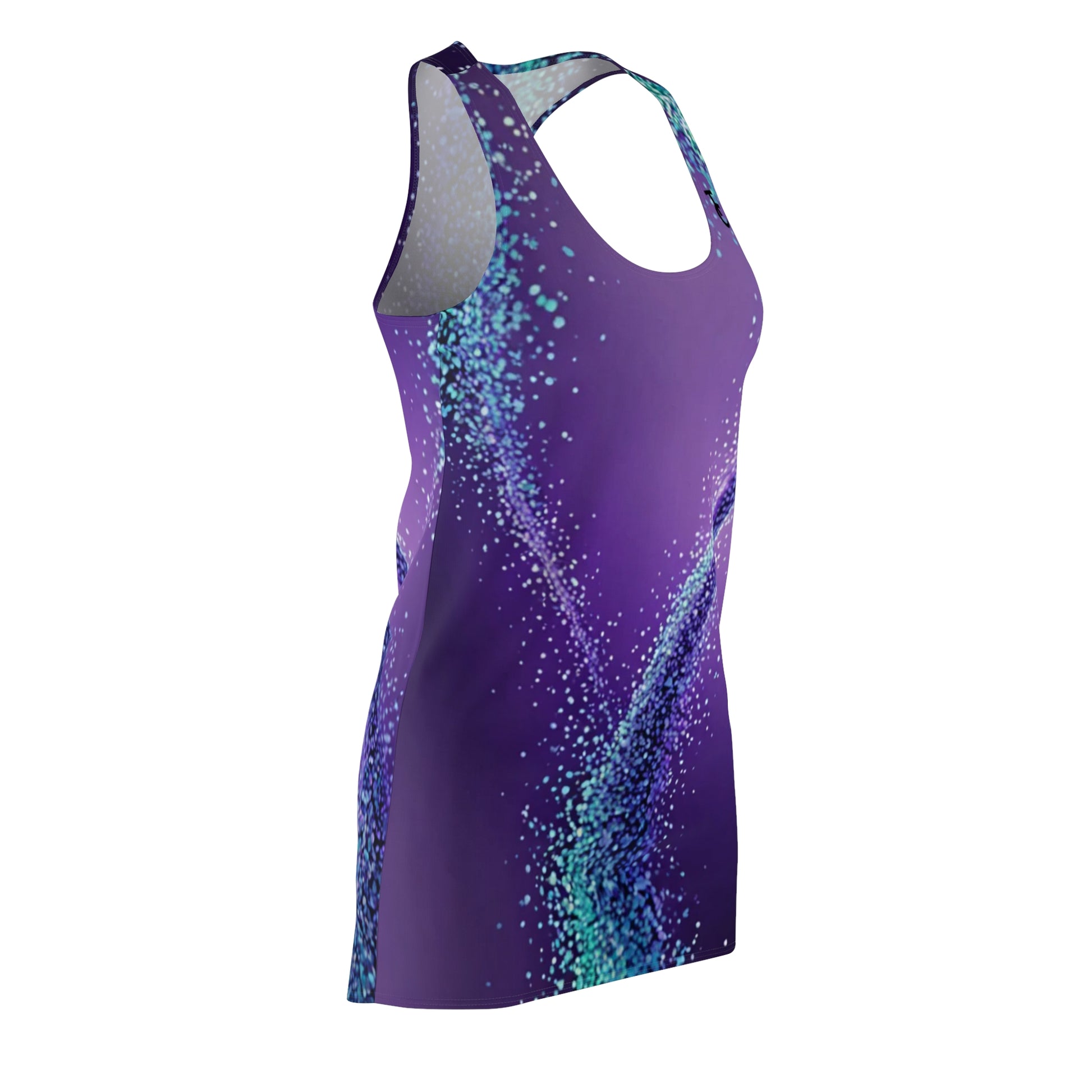 Purple Sparkle Racerback Dress, Summer Dress, Festival Outfit, Beach Wear, Casual Dress, Party Dress - THE CATCH