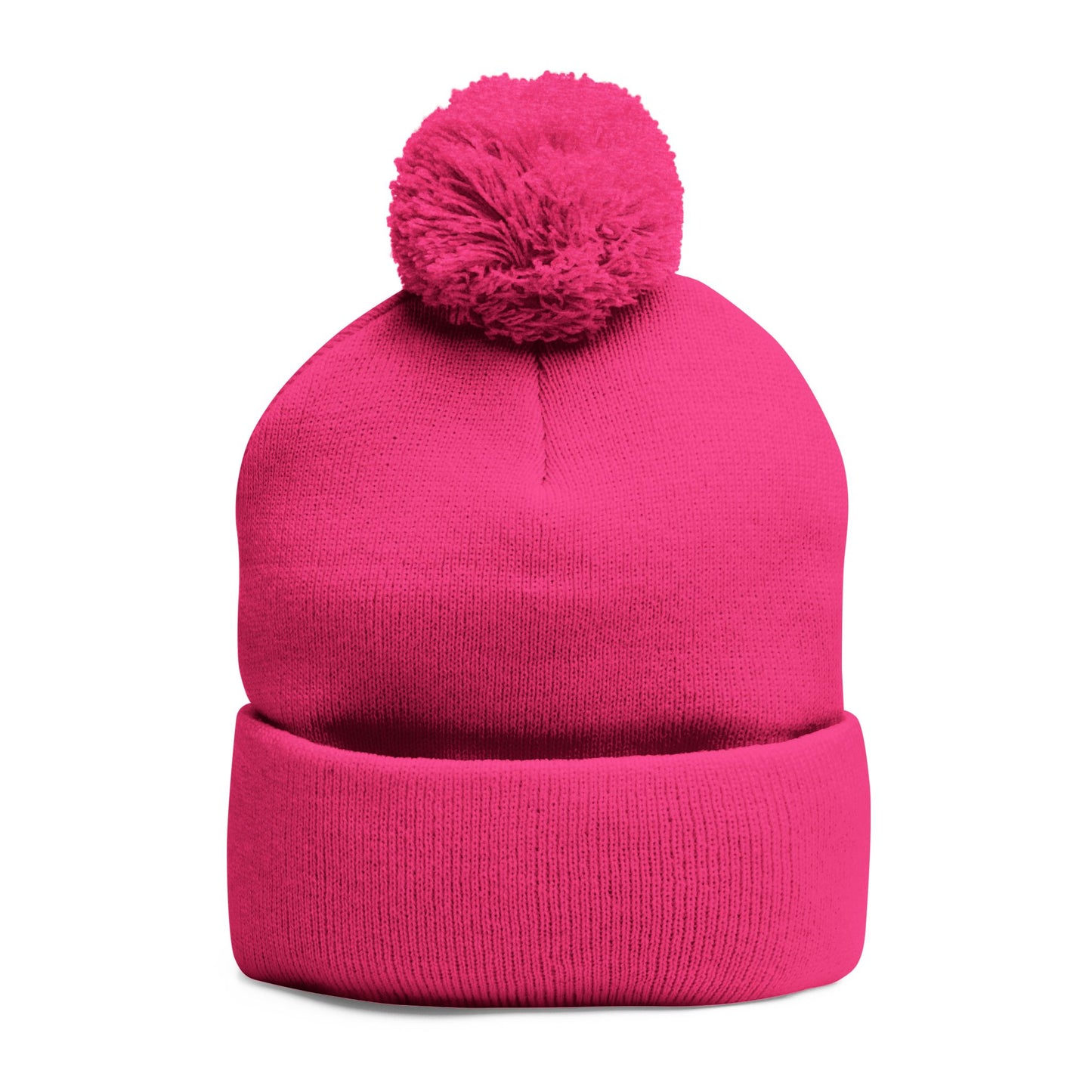 Cozy Embroidered Pom-Pom Knit Cap, - THE CATCH