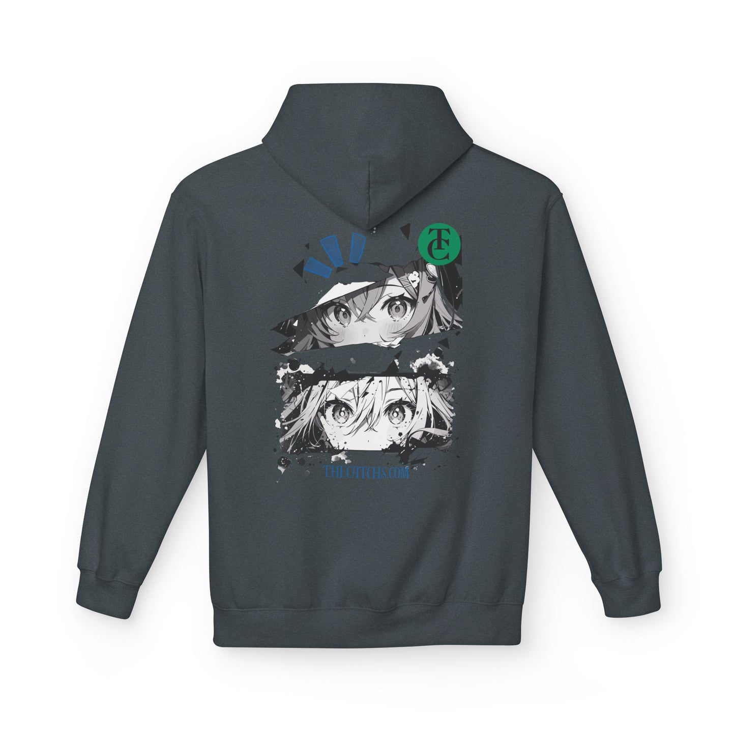 Midweight Fleece Hoodie with Eye-Catching Graphic Design