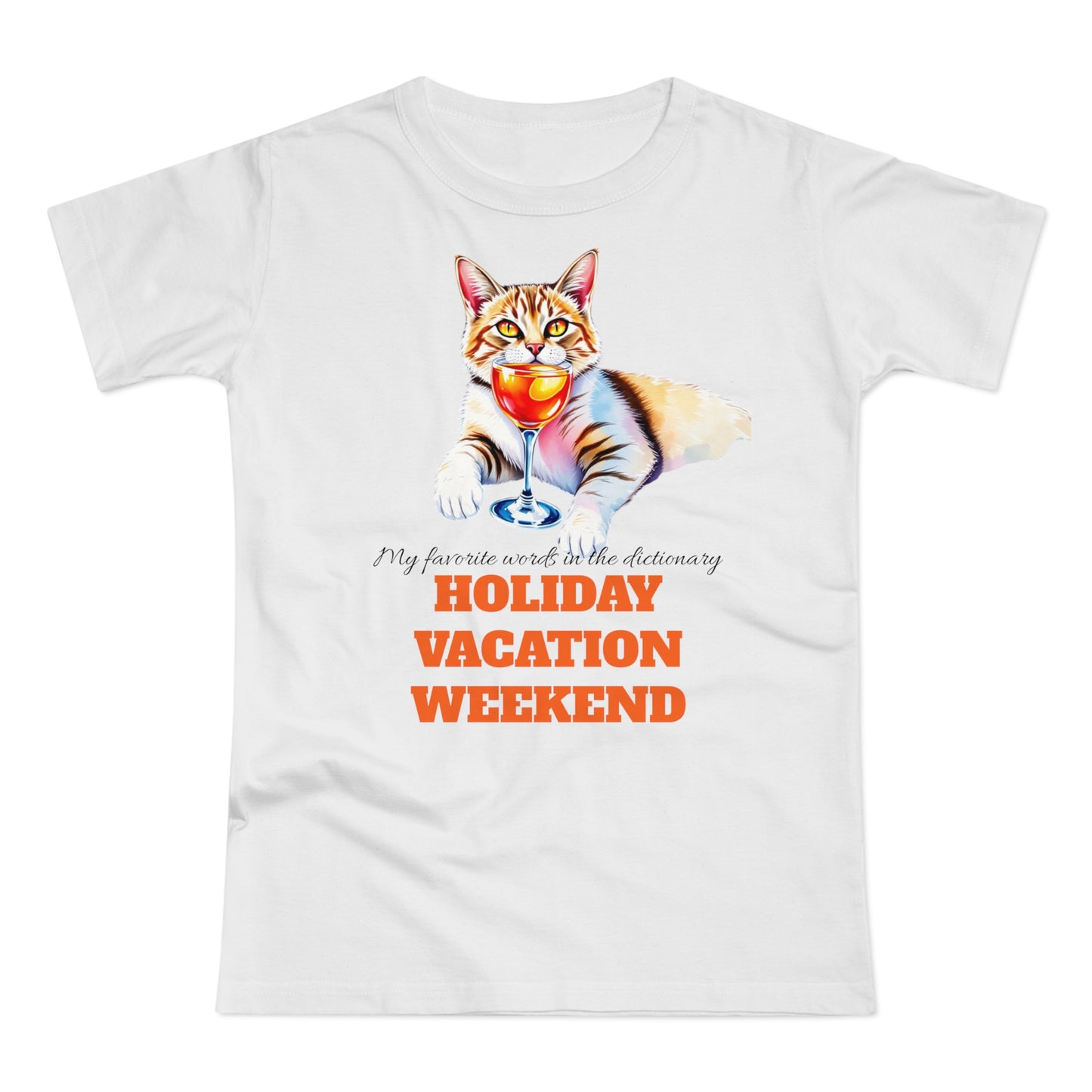 Cat Lover's Holiday Vacation T-Shirt