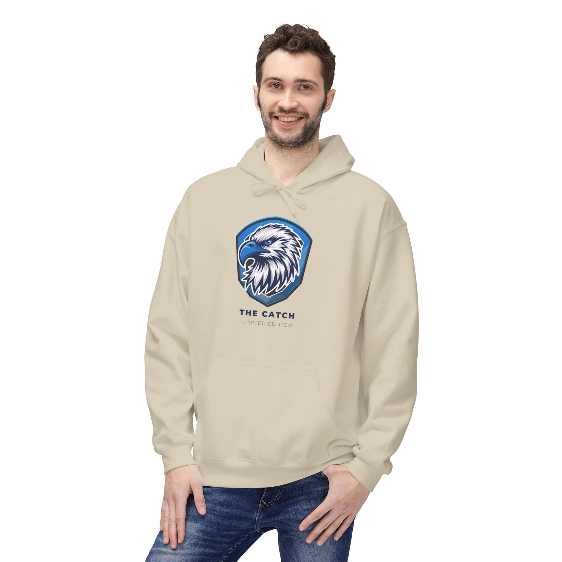 Eagle Graphic Fleece Hoodie - Warm, Stylish, Perfect for Outdoors, Gifts for Nature Lovers, Adventure Apparels, Casual Wear - THE CATCH
