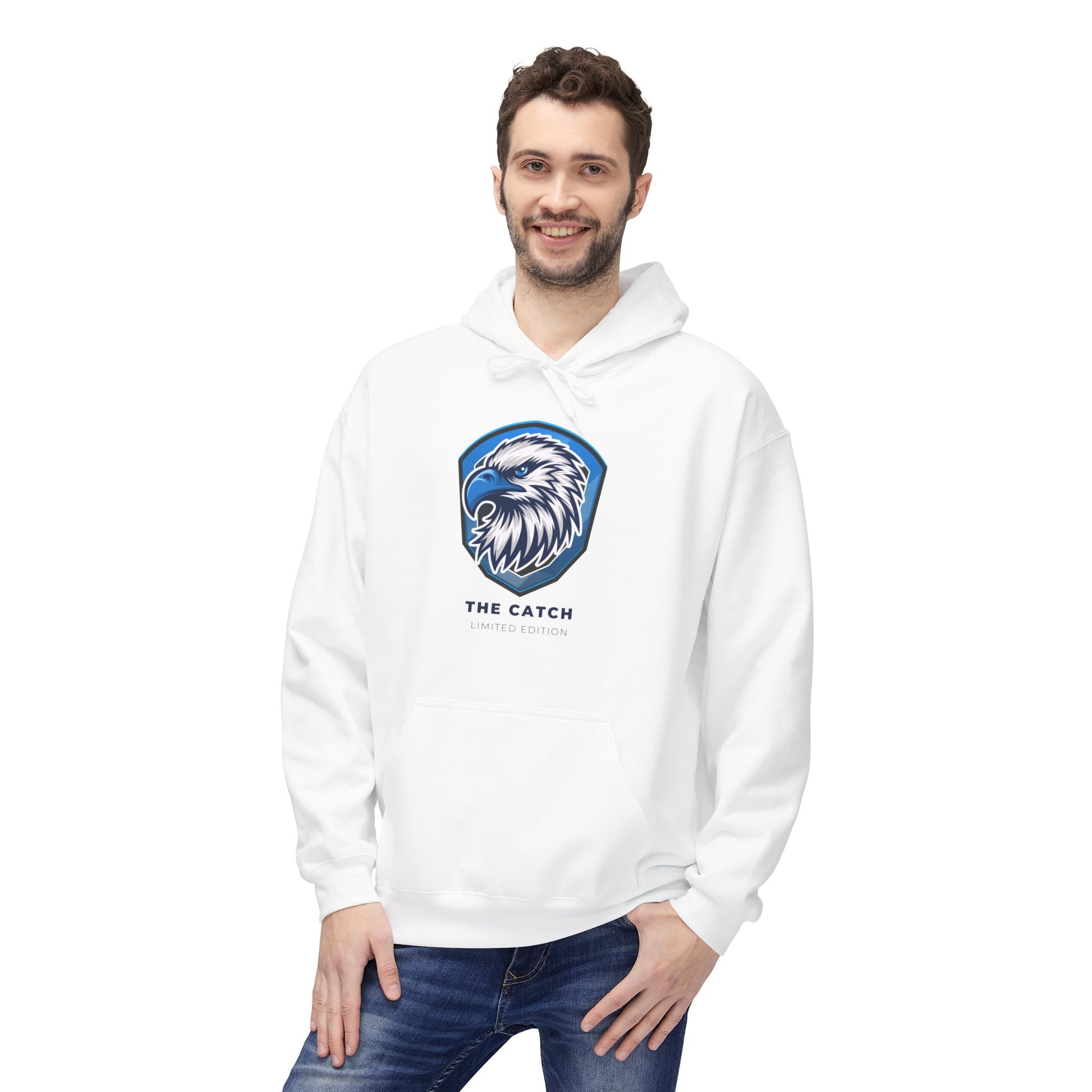 Eagle Graphic Fleece Hoodie - Warm, Stylish, Perfect for Outdoors, Gifts for Nature Lovers, Adventure Apparels, Casual Wear - THE CATCH
