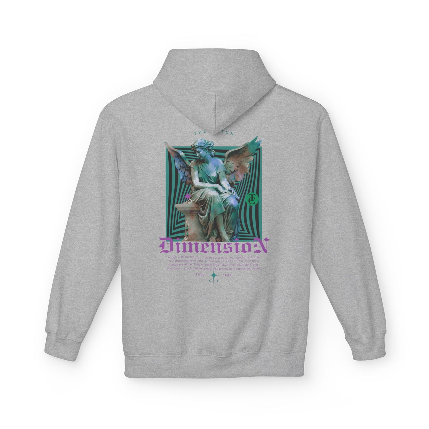 Cosmic Dimension Hoodie | Softstyle Fleece Wear, Unique Graphic Pullover, Gift for Astronomers, Casual Streetwear - THE CATCH