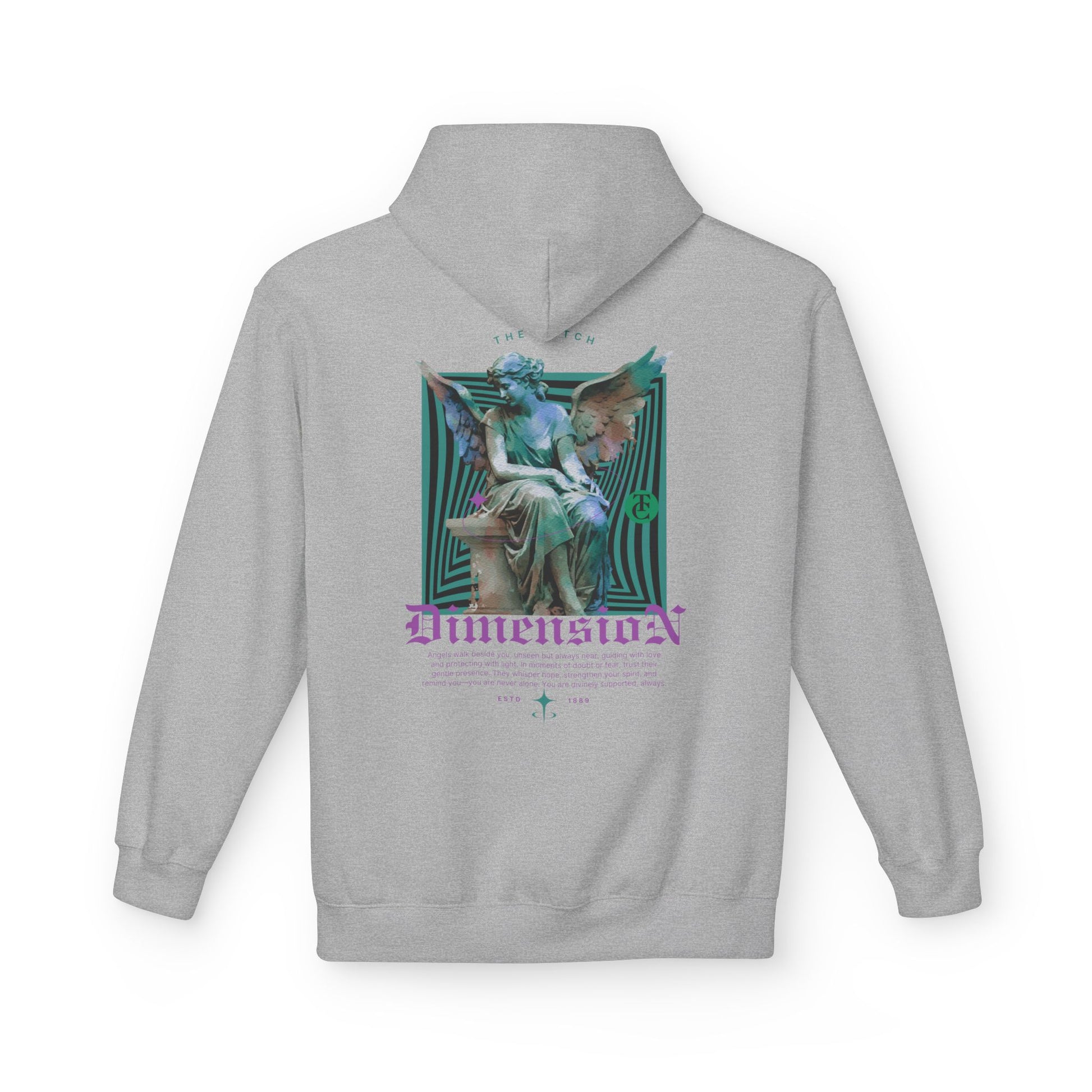 Cosmic Dimension Hoodie | Softstyle Fleece Wear, Unique Graphic Pullover, Gift for Astronomers, Casual Streetwear - THE CATCH