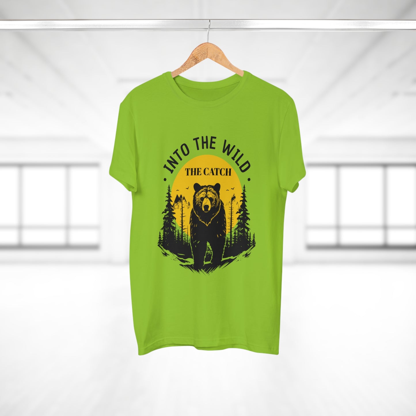 Men's Outdoor Adventure T-Shirt | Into the Wild Bear Design