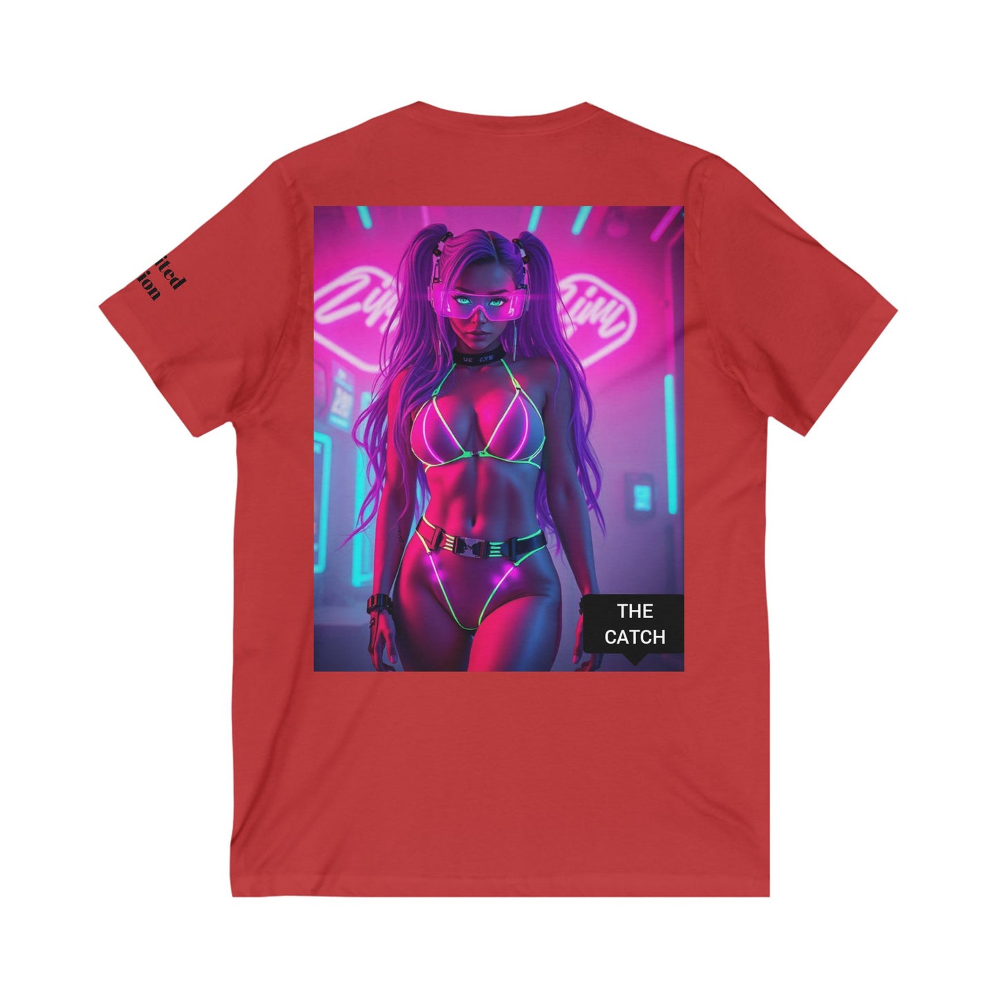 Unisex Jersey Short Sleeve V-Neck Tee - THE CATCH