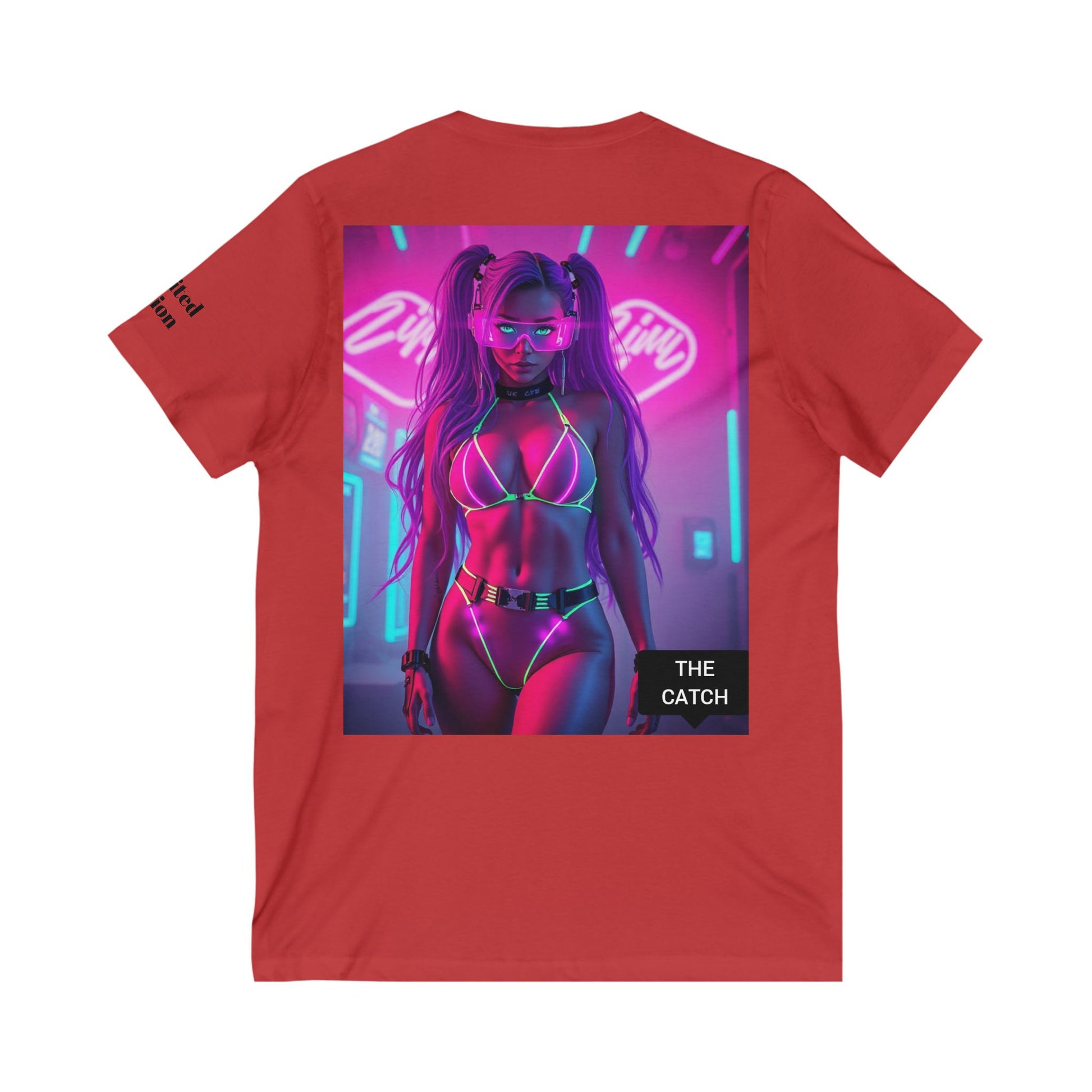 Unisex Jersey Short Sleeve V-Neck Tee - THE CATCH