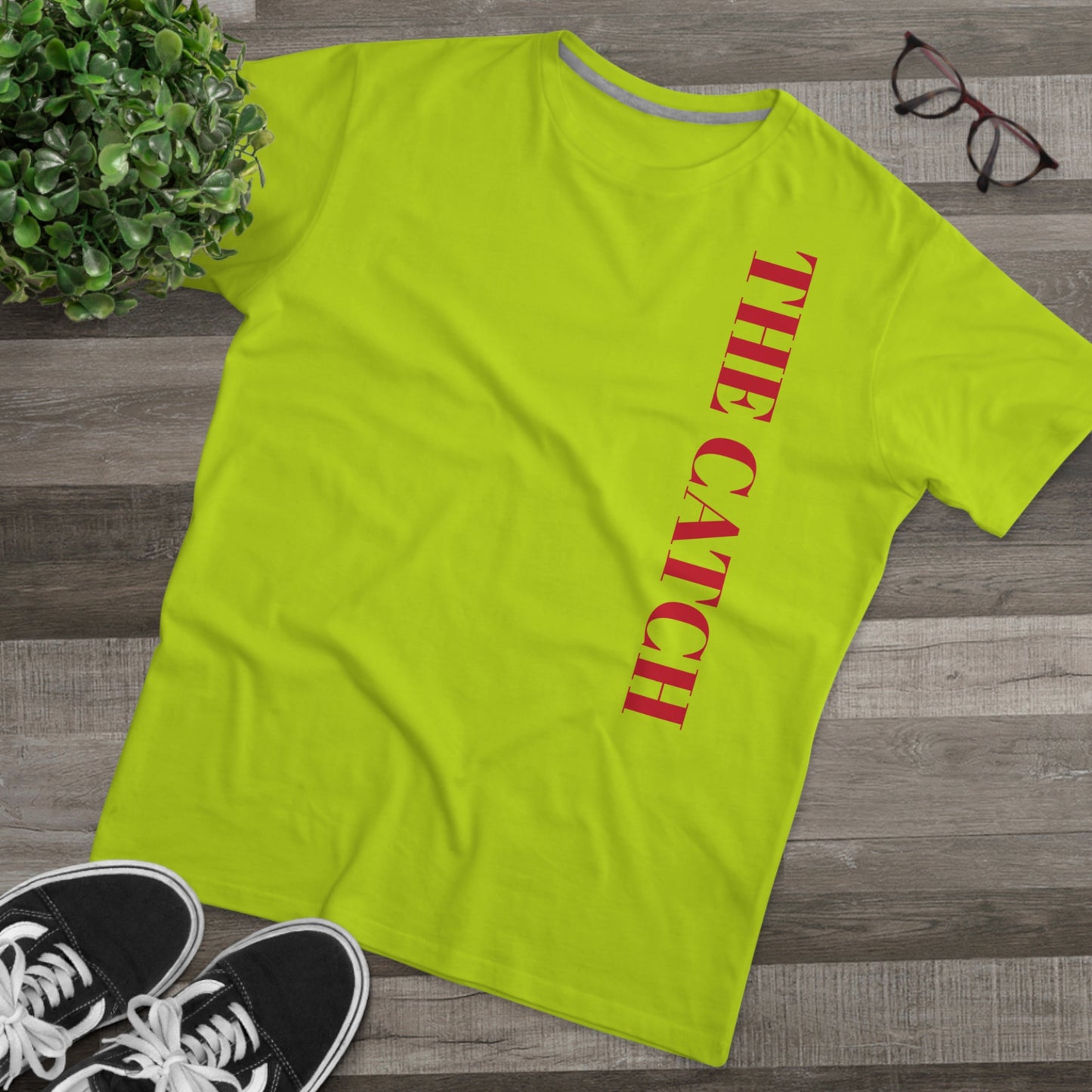 Men's Modern-fit Tee - 'The Catch' Graphic Tee with 'Reincarnation' Design