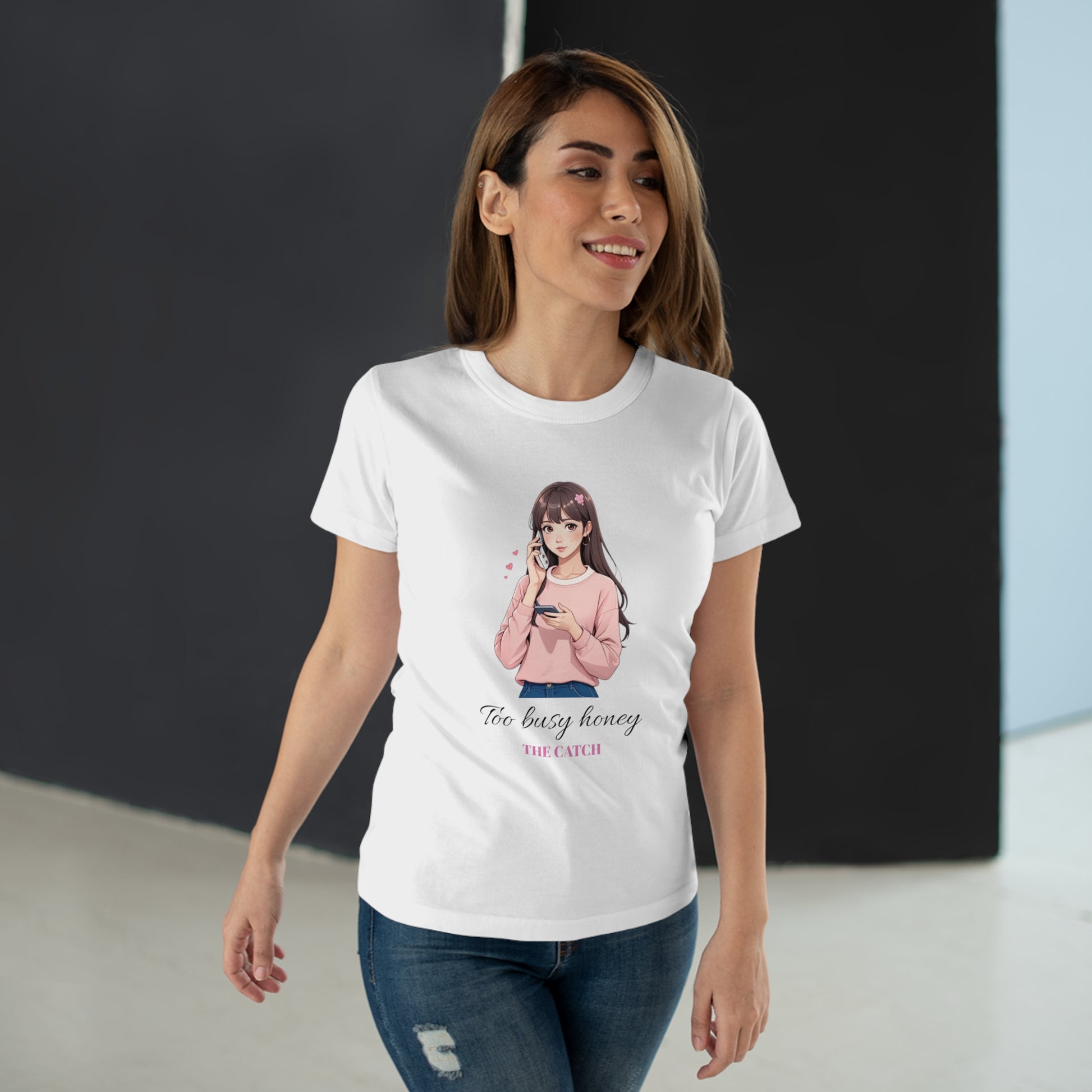Too Busy Honey Graphic T-Shirt for Women - Cute Casual Top - THE CATCH