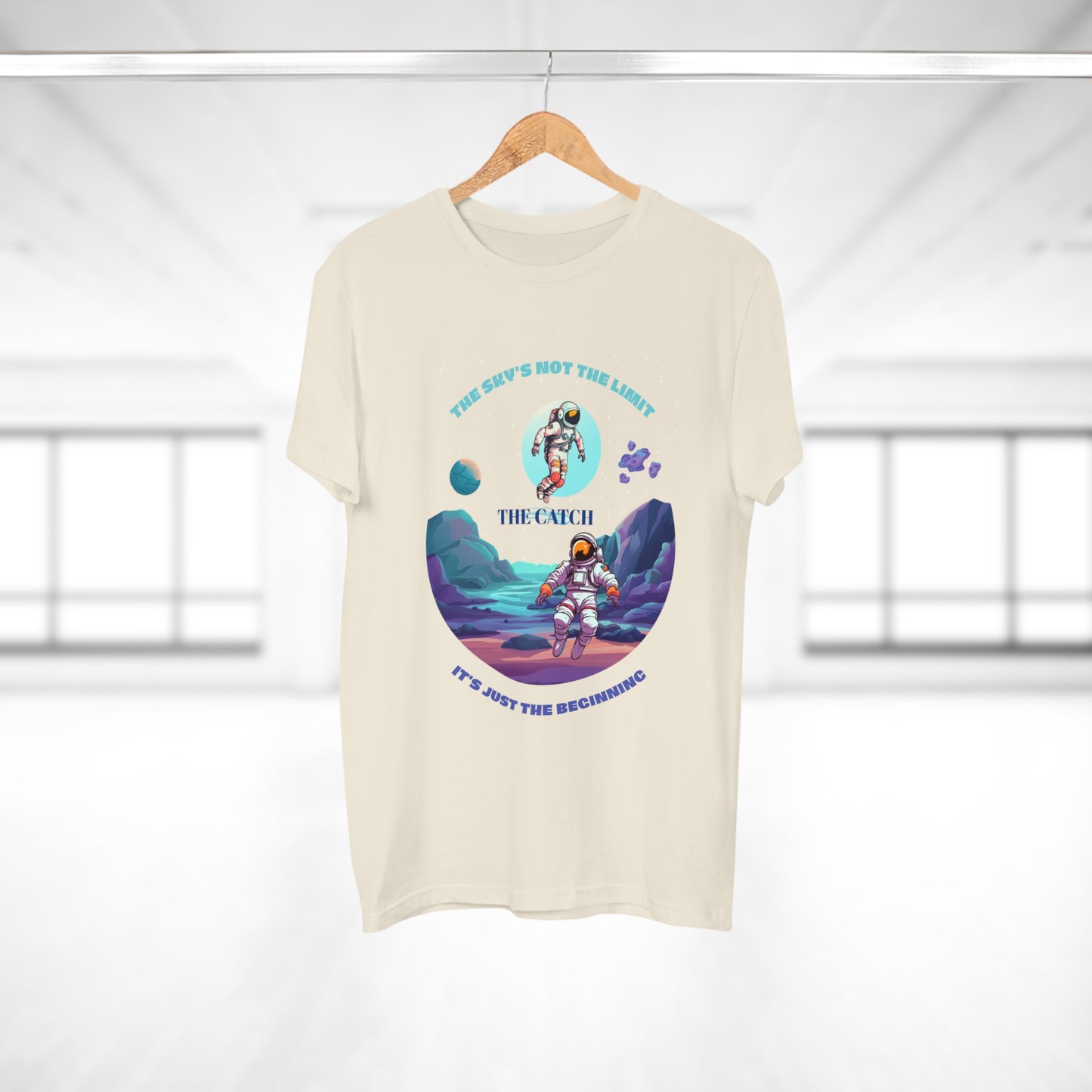 Astronaut Adventure Men's T-Shirt - 'The Sky's Not the Limit, It's Just the Beginning'