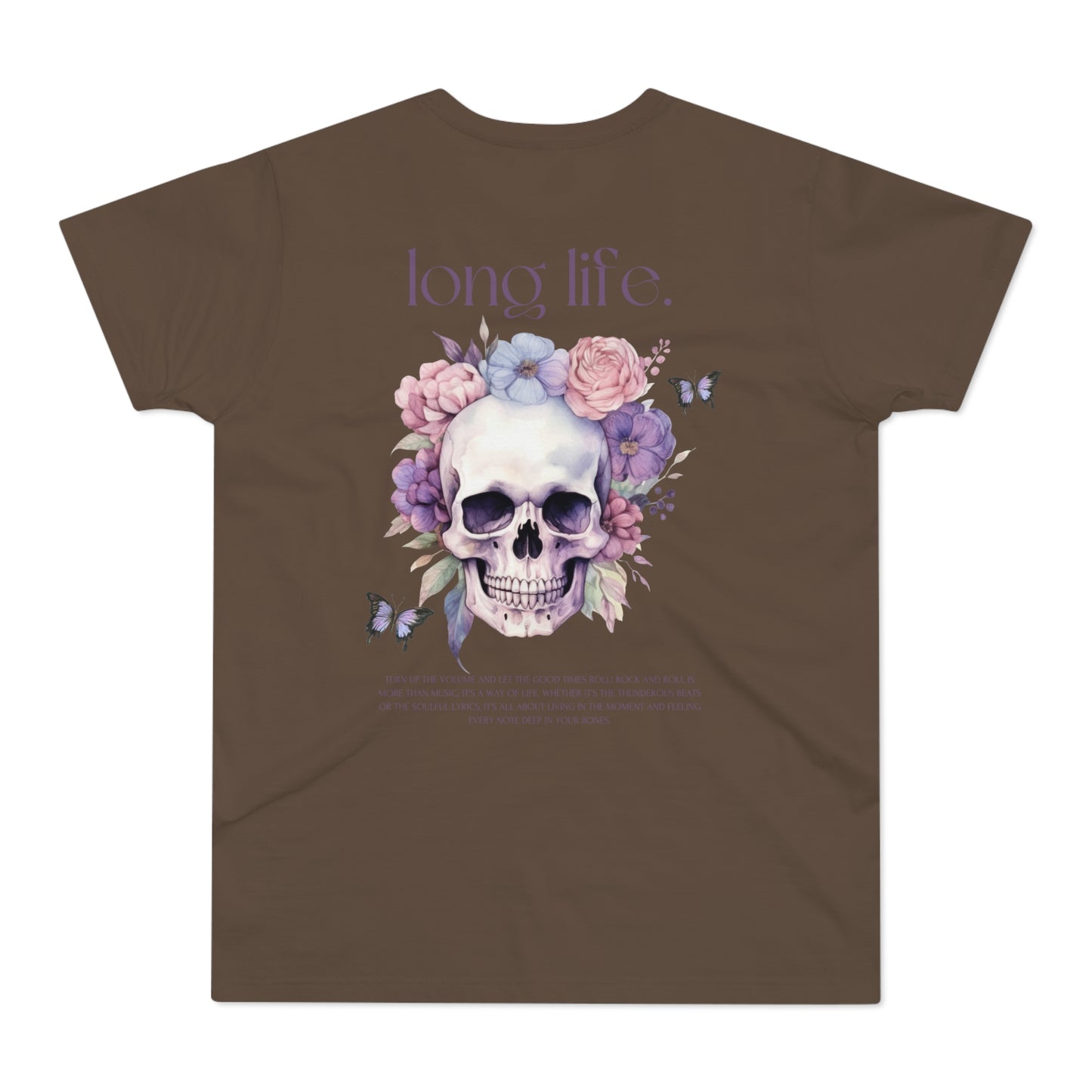 Men's Skull Graphic T-Shirt - 'The Catch' & 'Long Life' Design - THE CATCH