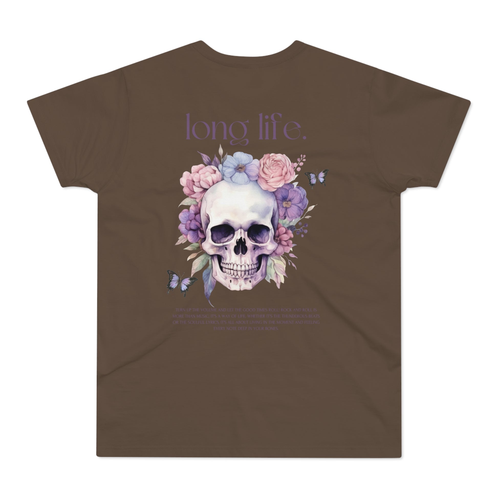 Men's Skull Graphic T-Shirt - 'The Catch' & 'Long Life' Design - THE CATCH