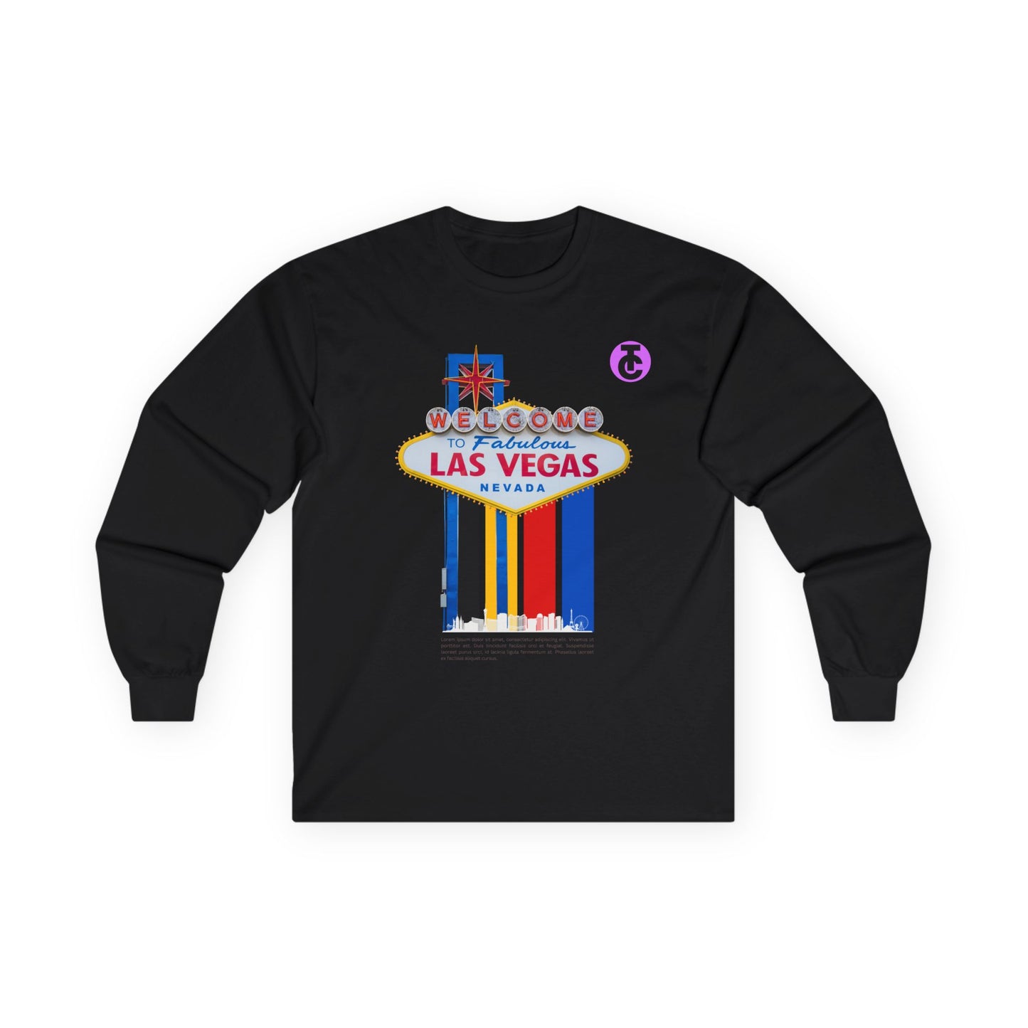 Las Vegas Welcome Long Sleeve Tee - Fun Travel Shirt - THE CATCH