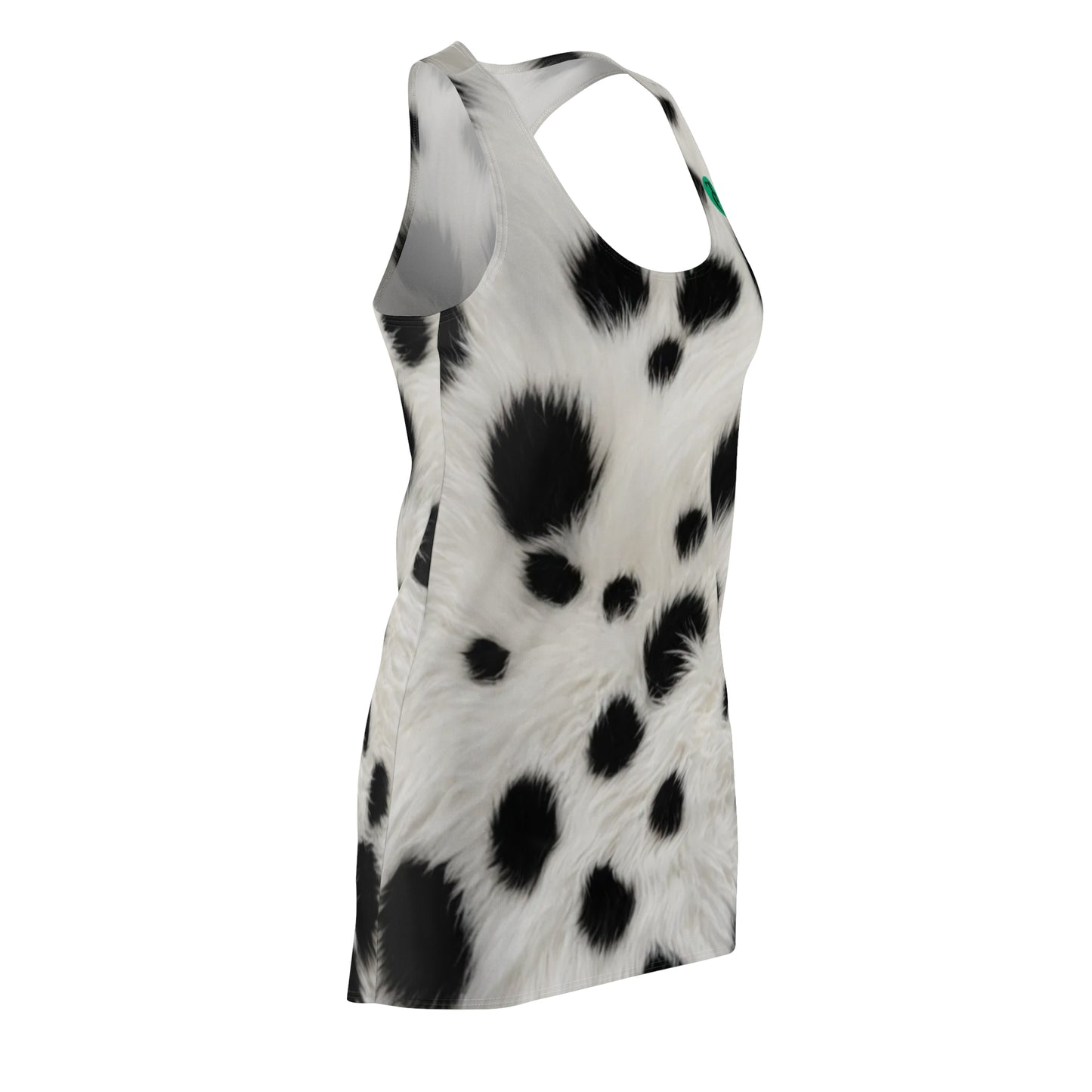 Dalmatian Print Racerback Dress for Women, Casual Summer Dress, Animal Print Fashion, Fun Party Outfit, Statement Dress, Unique Gifts - THE CATCH