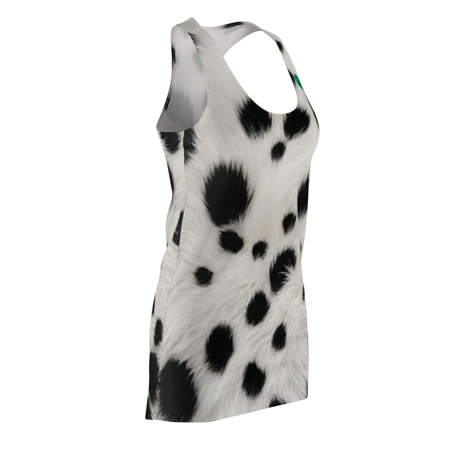 Dalmatian Print Racerback Dress for Women, Casual Summer Dress, Animal Print Fashion, Fun Party Outfit, Statement Dress, Unique Gifts - THE CATCH