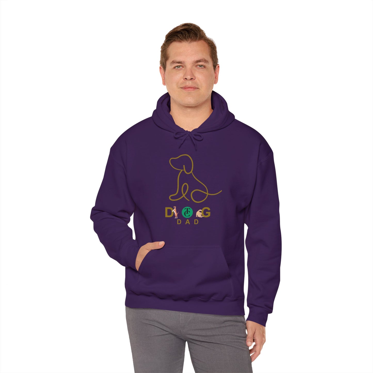 Dog Dad  Hoodie - Cozy Gift for Pet Lovers, Casual Wear, Dog Enthusiast Apparel, Father's Day, Birthday Gift