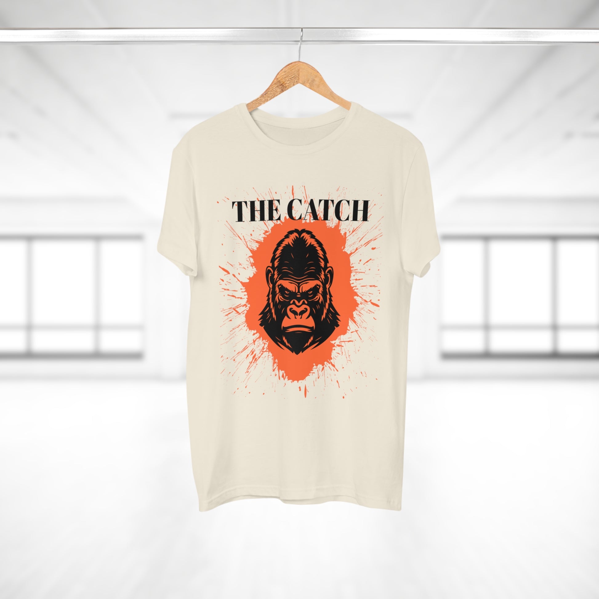 Men's Graphic T-Shirt - "The Catch" Gorilla Design - THE CATCH