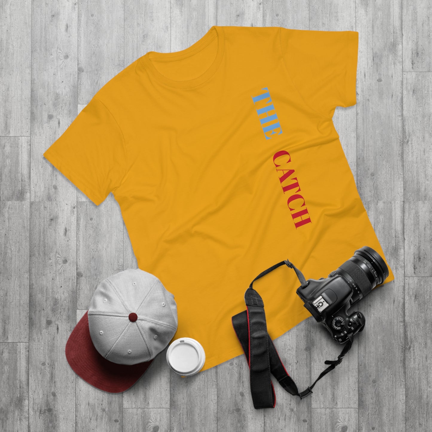 Men's Graphic T-Shirt - 'The Catch' Fallen Angel Design