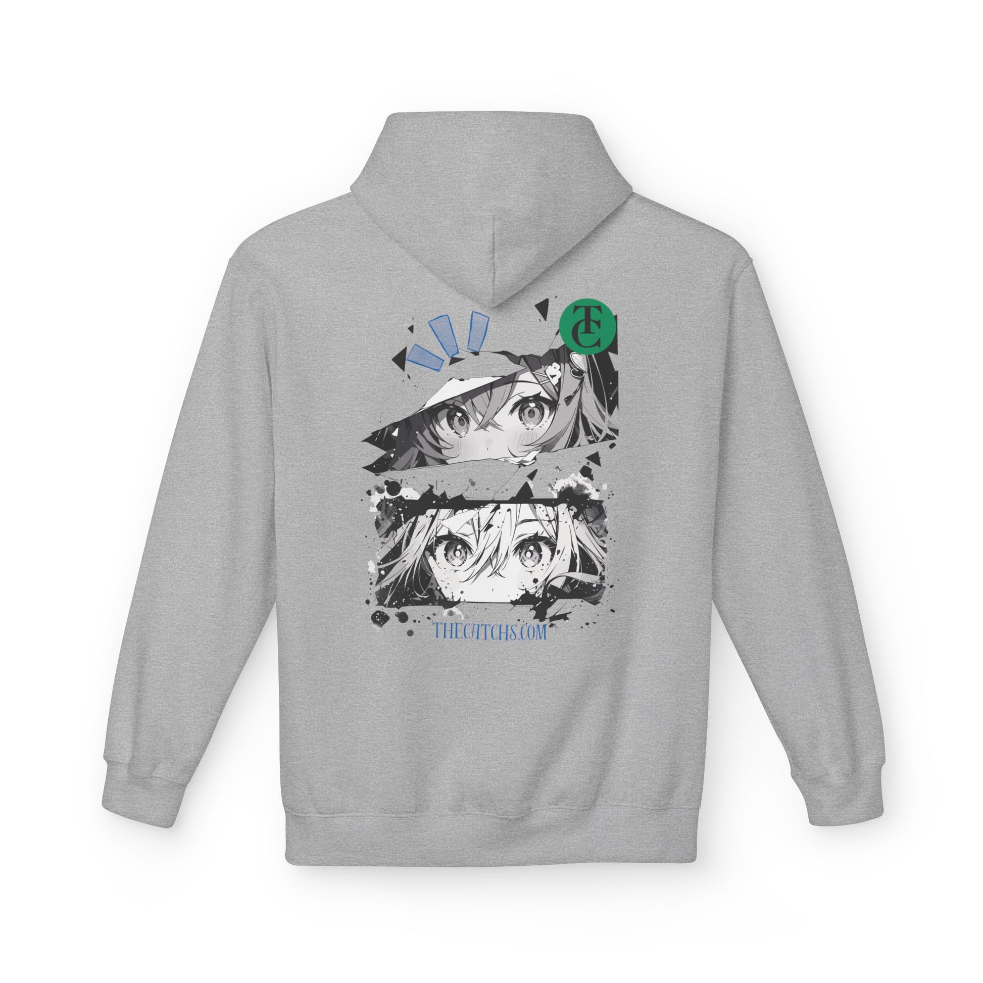 Midweight Fleece Hoodie with Eye-Catching Graphic Design - THE CATCH