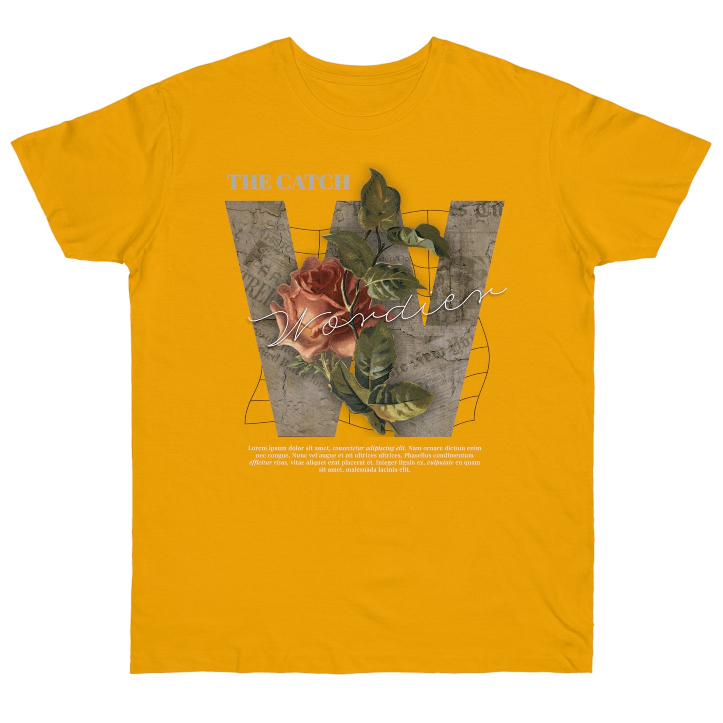 Wonder Floral Single Jersey T-Shirt - Vintage Aesthetic - THE CATCH