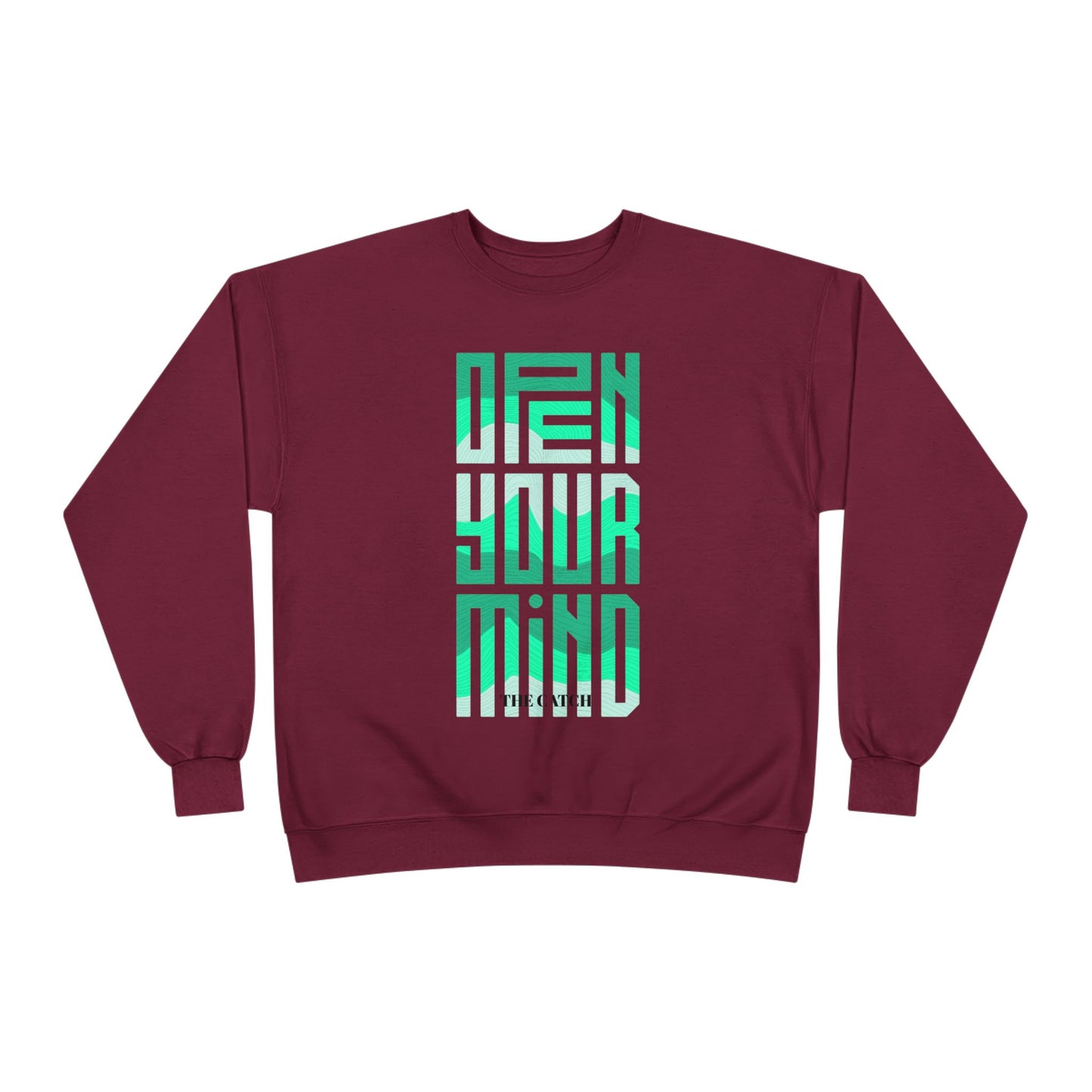 Open Your Mind Eco-Friendly Sweatshirt | Minimalist Graphic Crewneck - THE CATCH