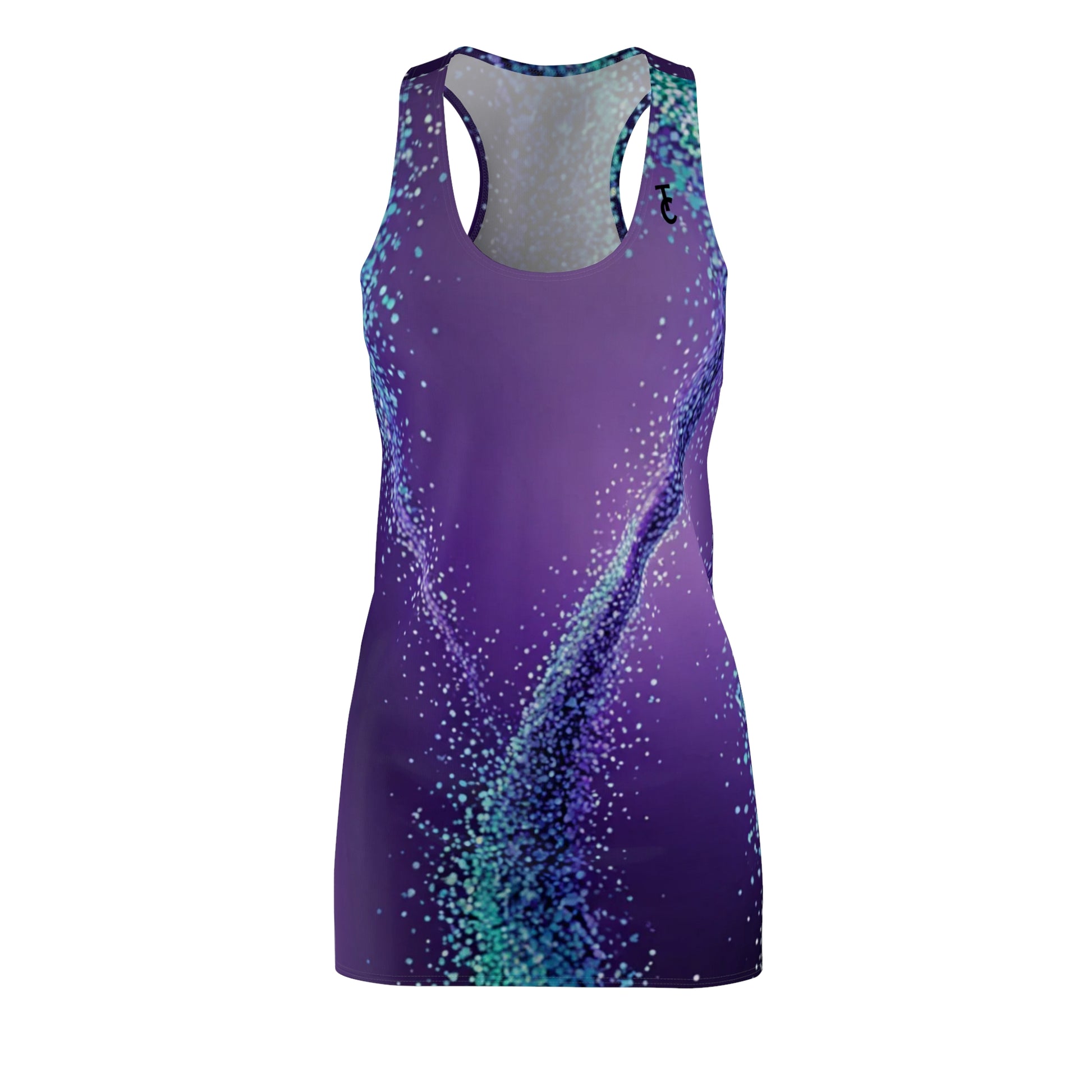 Purple Sparkle Racerback Dress, Summer Dress, Festival Outfit, Beach Wear, Casual Dress, Party Dress - THE CATCH