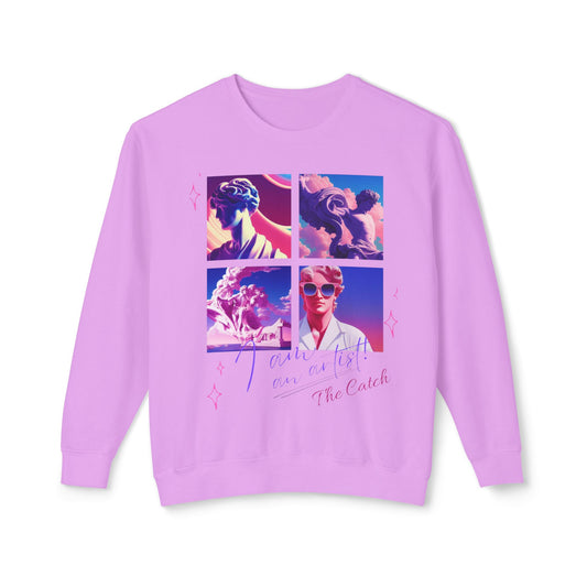 Artistic Crewneck Sweatshirt - "The Catch" Graphic Design