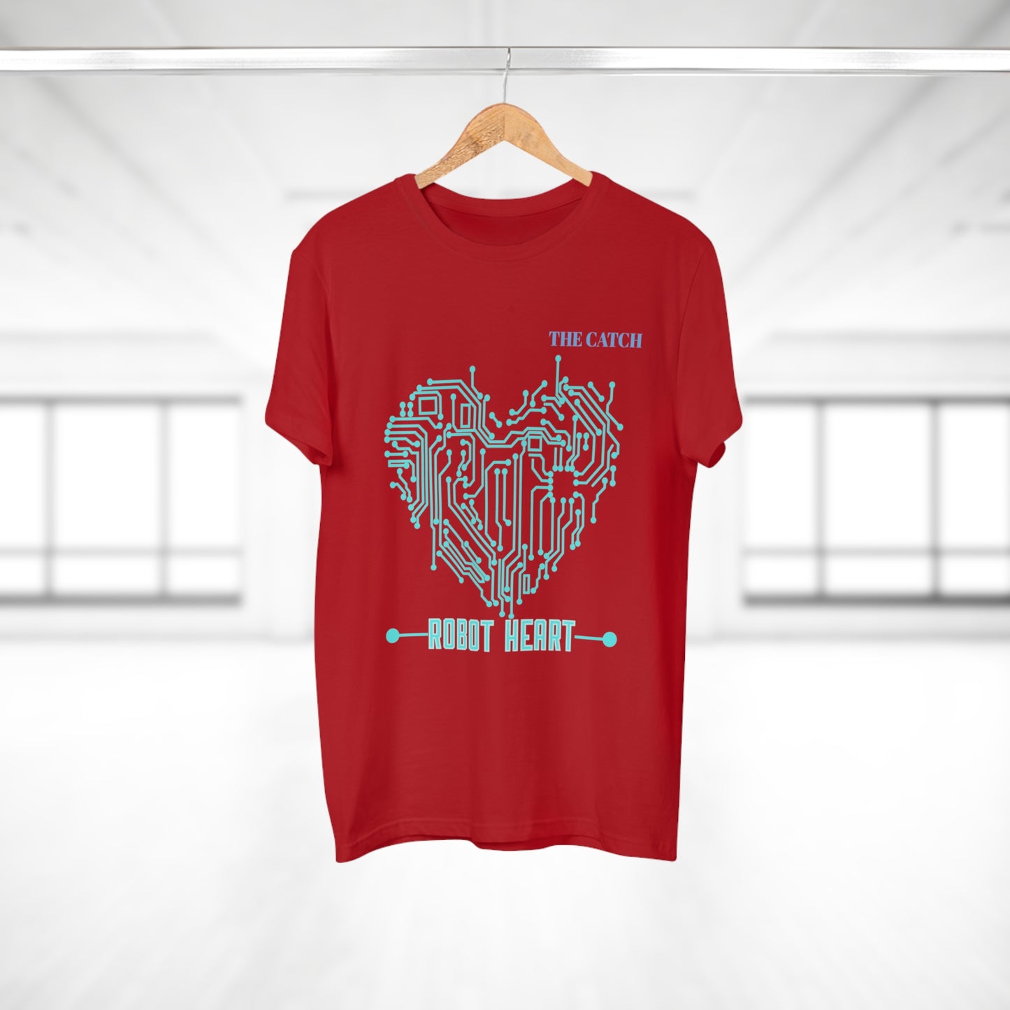 Robot Heart Graphic Tee for Tech Enthusiasts