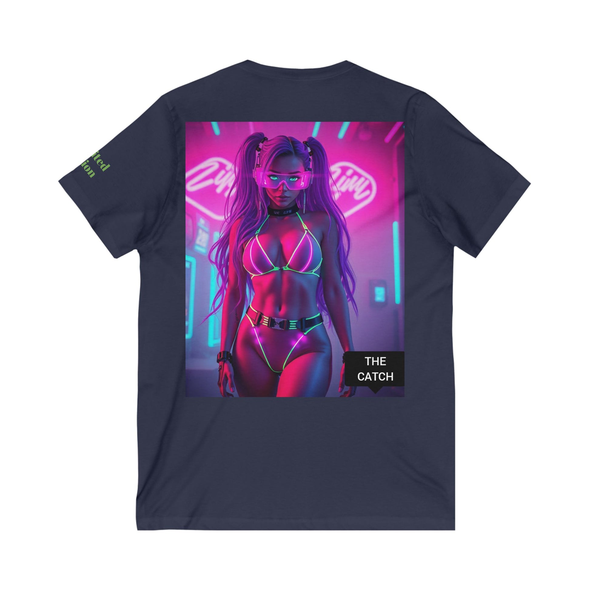 Unisex Jersey Short Sleeve V-Neck Tee - THE CATCH