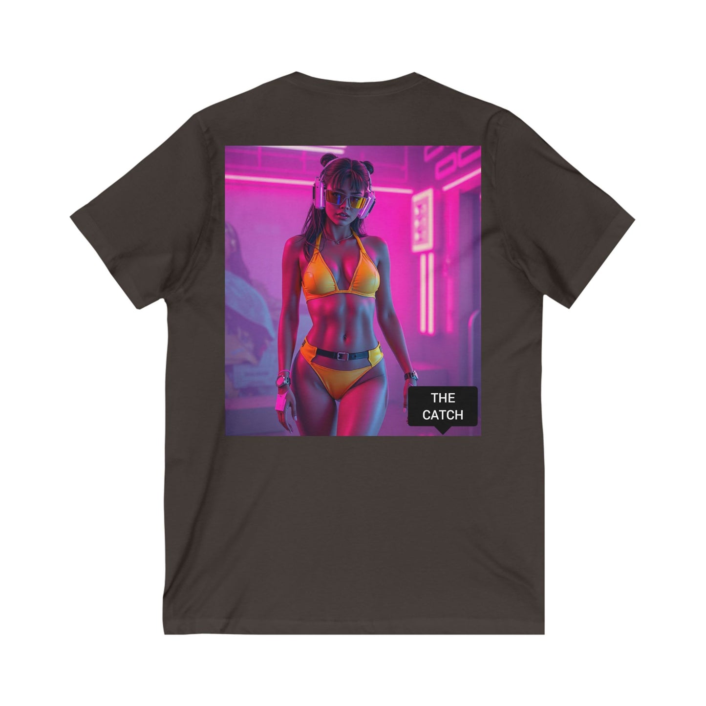 Unisex Jersey Short Sleeve V-Neck Tee - THE CATCH