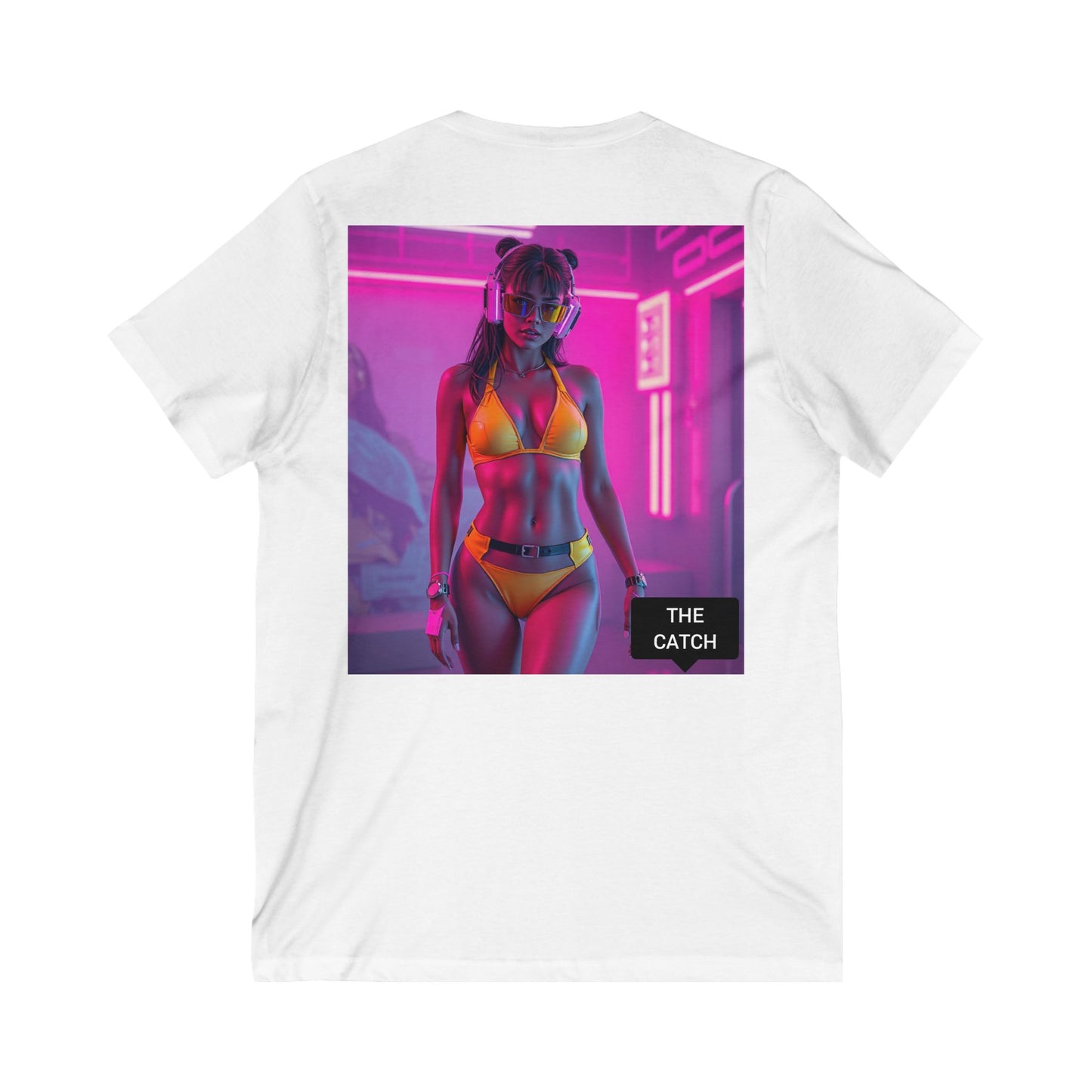 Unisex Jersey Short Sleeve V-Neck Tee - THE CATCH