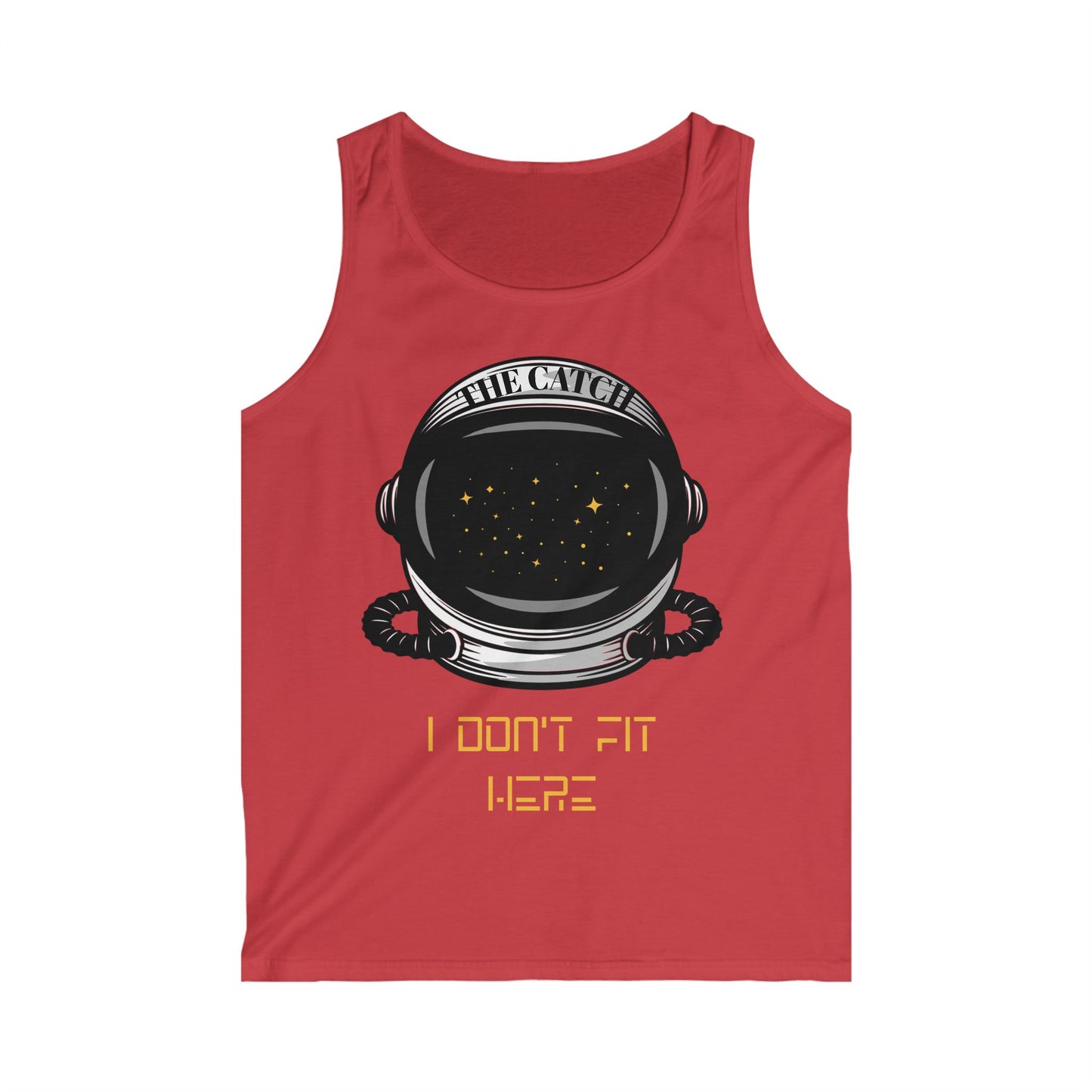 Astronaut Graphic Tank Top - "I Don't Fit Here" for Space Lovers