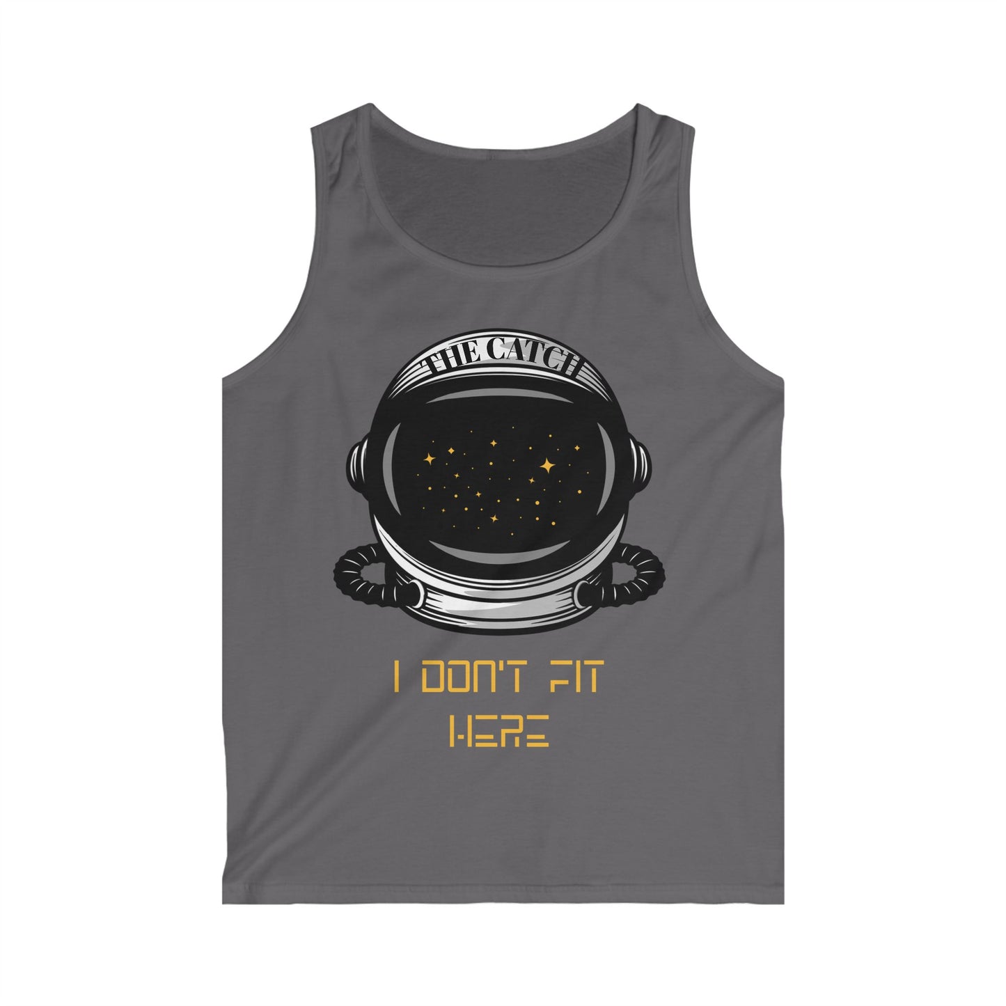 Astronaut Graphic Tank Top - "I Don't Fit Here" for Space Lovers