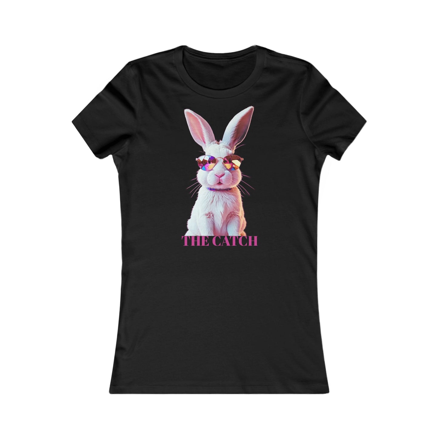 Whimsical Rabbit Graphic Tee - 'The Catch' - THE CATCH