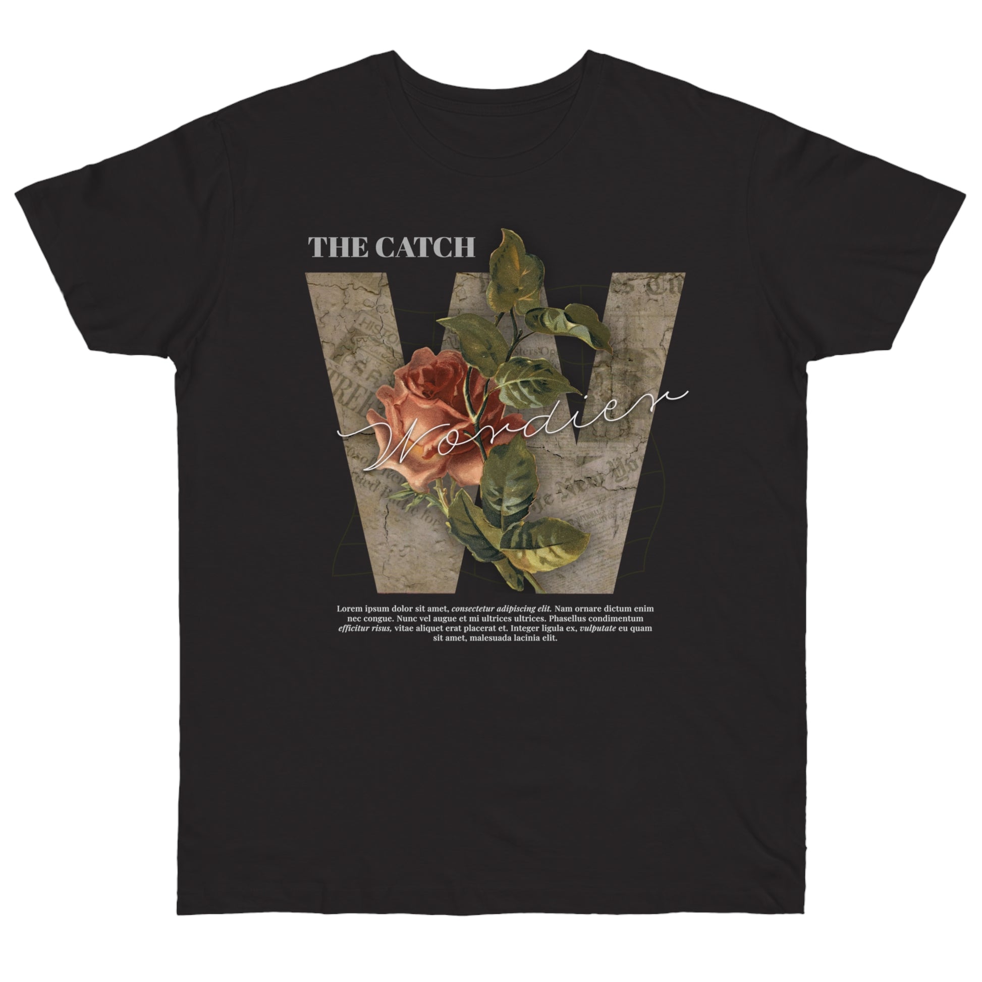 Wonder Floral Single Jersey T-Shirt - Vintage Aesthetic - THE CATCH