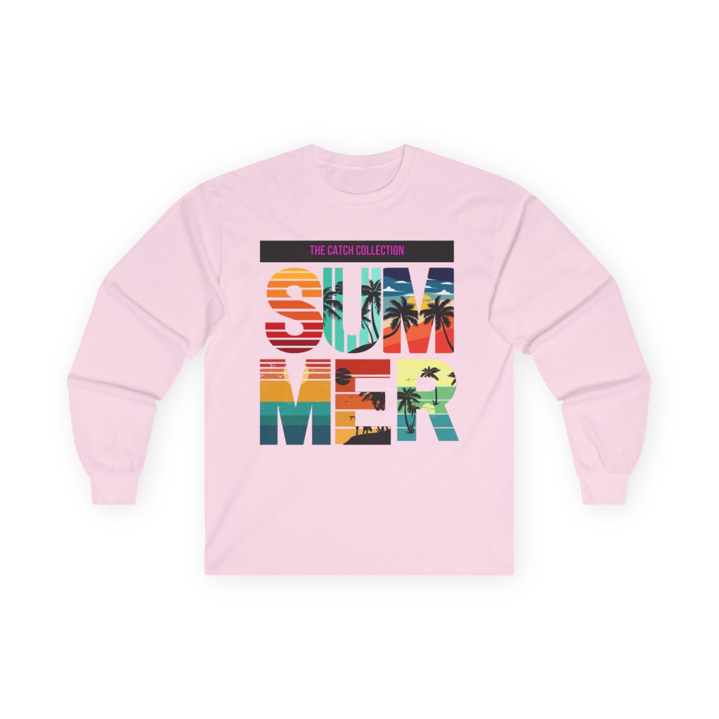 Catch Collection Summer Long Sleeve Tee - Cotton Shirt for Relaxed Vibes
