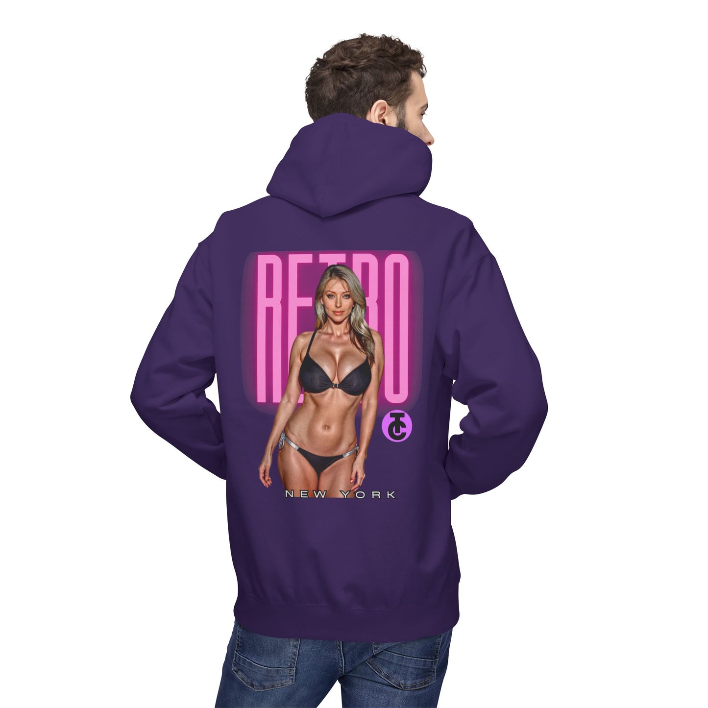 Retro New York Fleece Hoodie, 80s Style Sweatshirt, Vintage Hoodie, Casual Streetwear, Trending Fashion