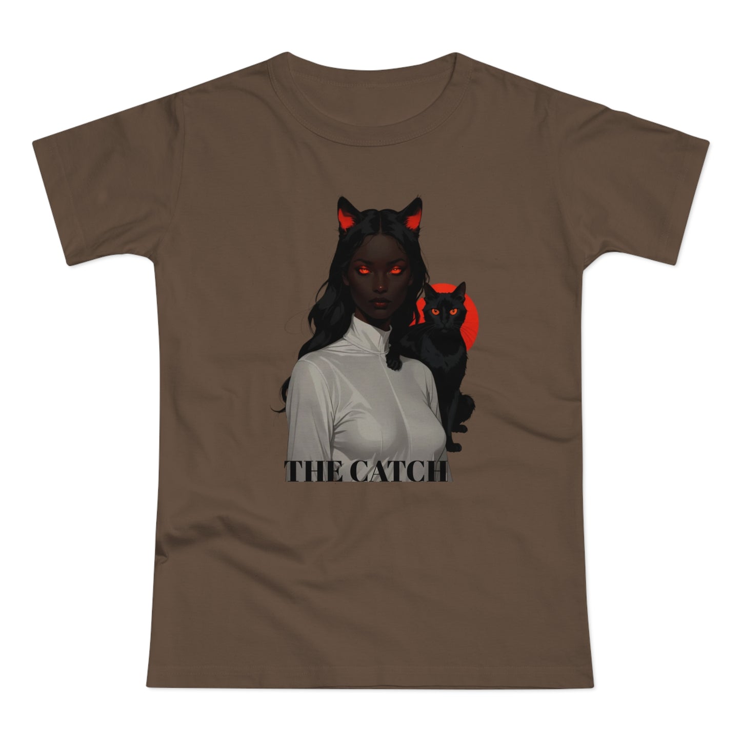 The Catch Women's T-Shirt - Stylish Cat-Themed Graphic Tee for Cat Lovers - THE CATCH