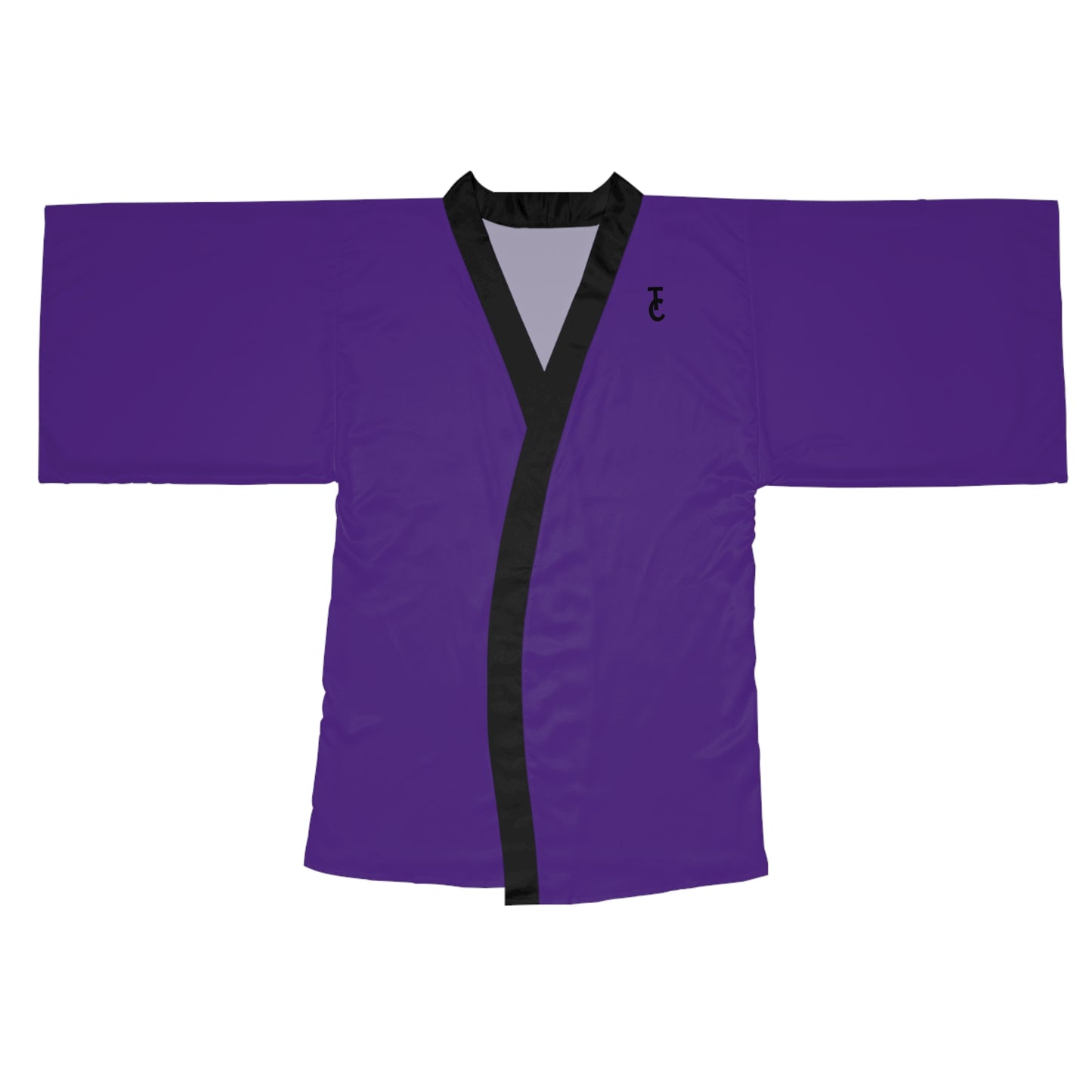 Elegant Purple Long Sleeve Kimono Robe, Lounge Wear, Spa Day Gift, Relaxation Attire, Gift for Her, Unique Fashion Statement - THE CATCH