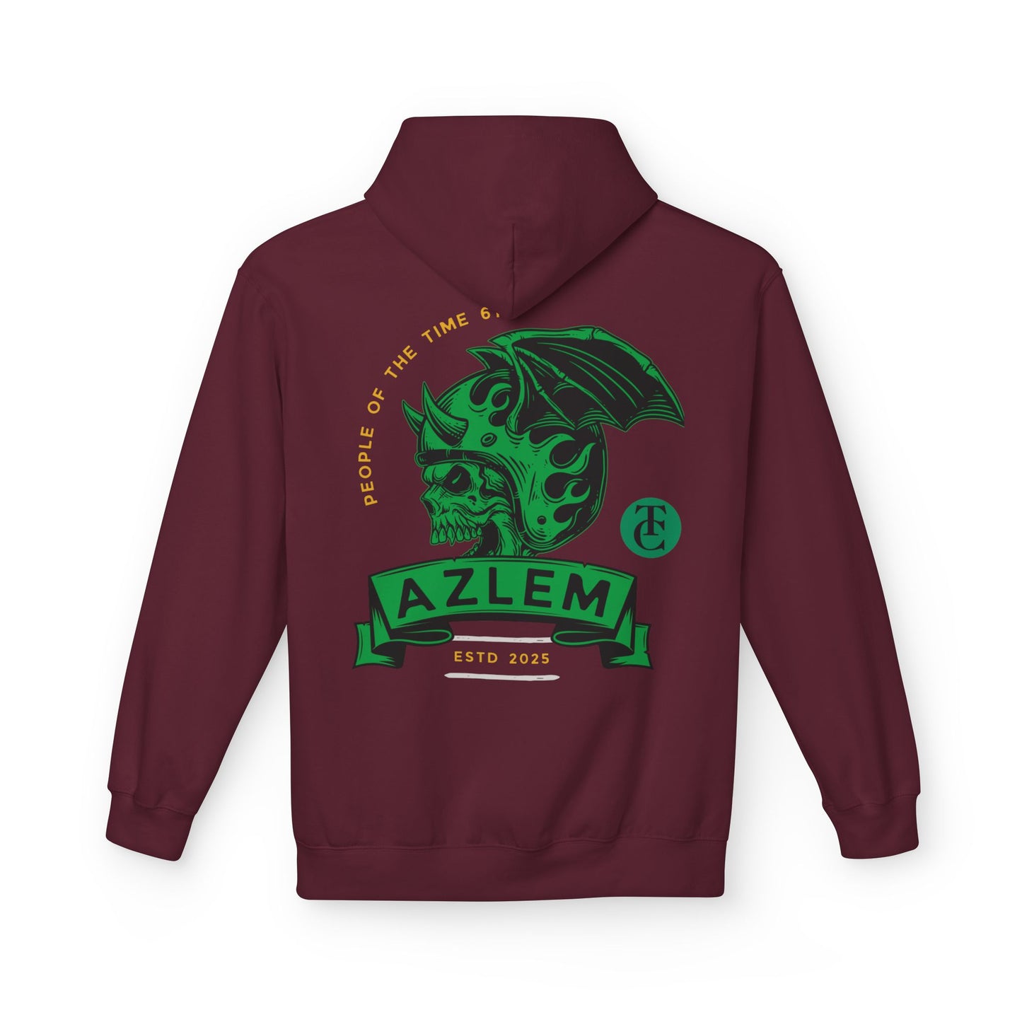 Midweight Softstyle Fleece Hoodie - Azlem Skull Design - THE CATCH