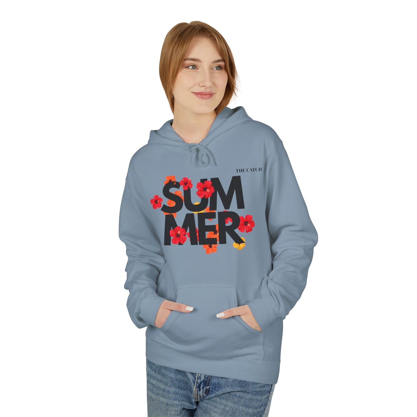 Summer Vibes Floral Hoodie - Midweight Fleece - THE CATCH