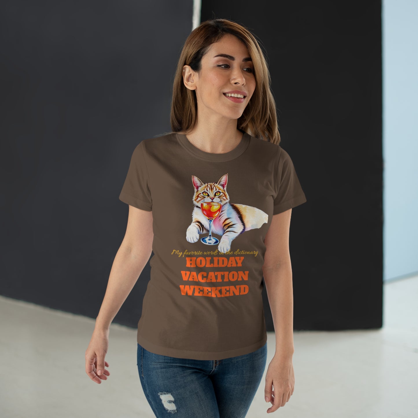 Cat Lover's Holiday Vacation T-Shirt