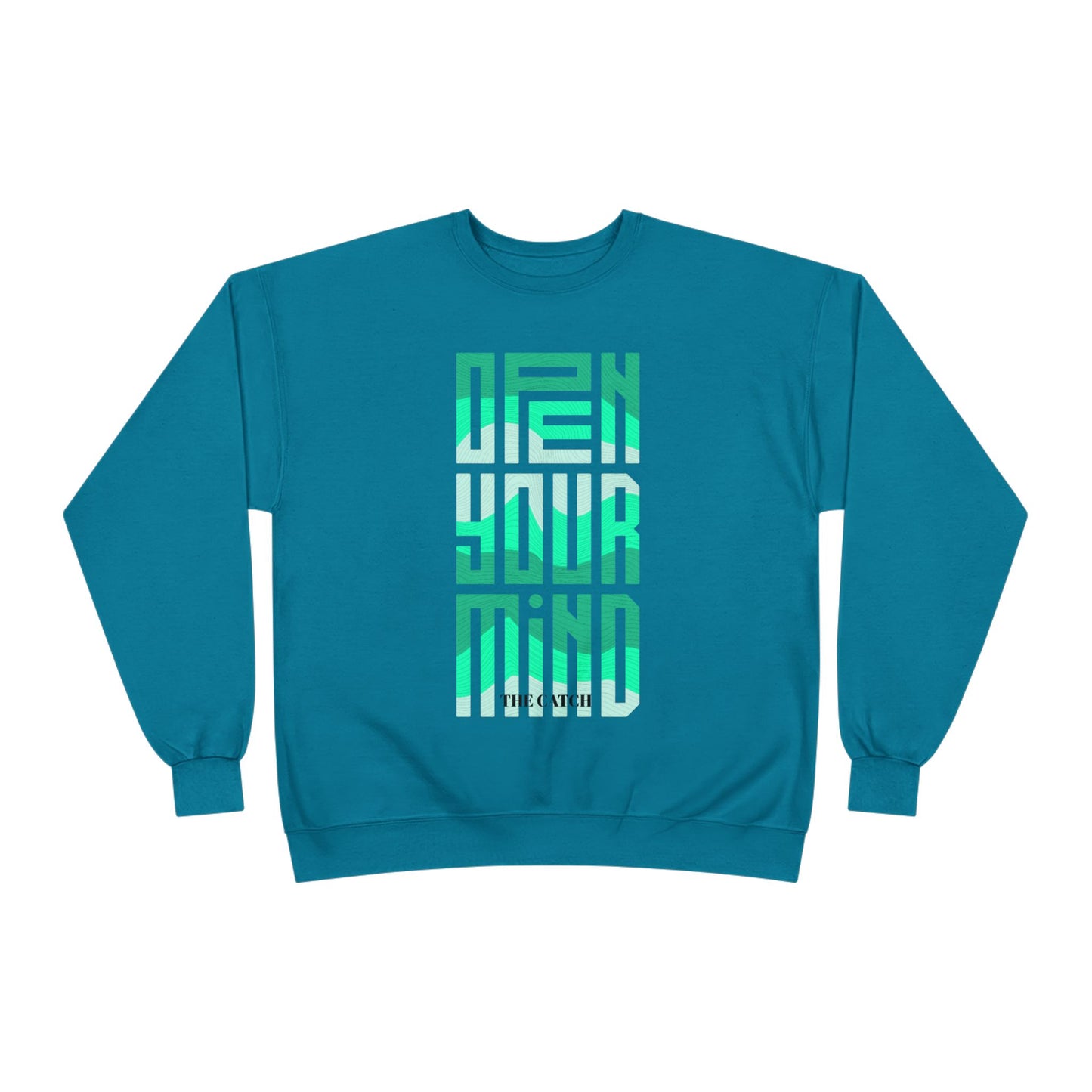 Open Your Mind Eco-Friendly Sweatshirt | Minimalist Graphic Crewneck - THE CATCH