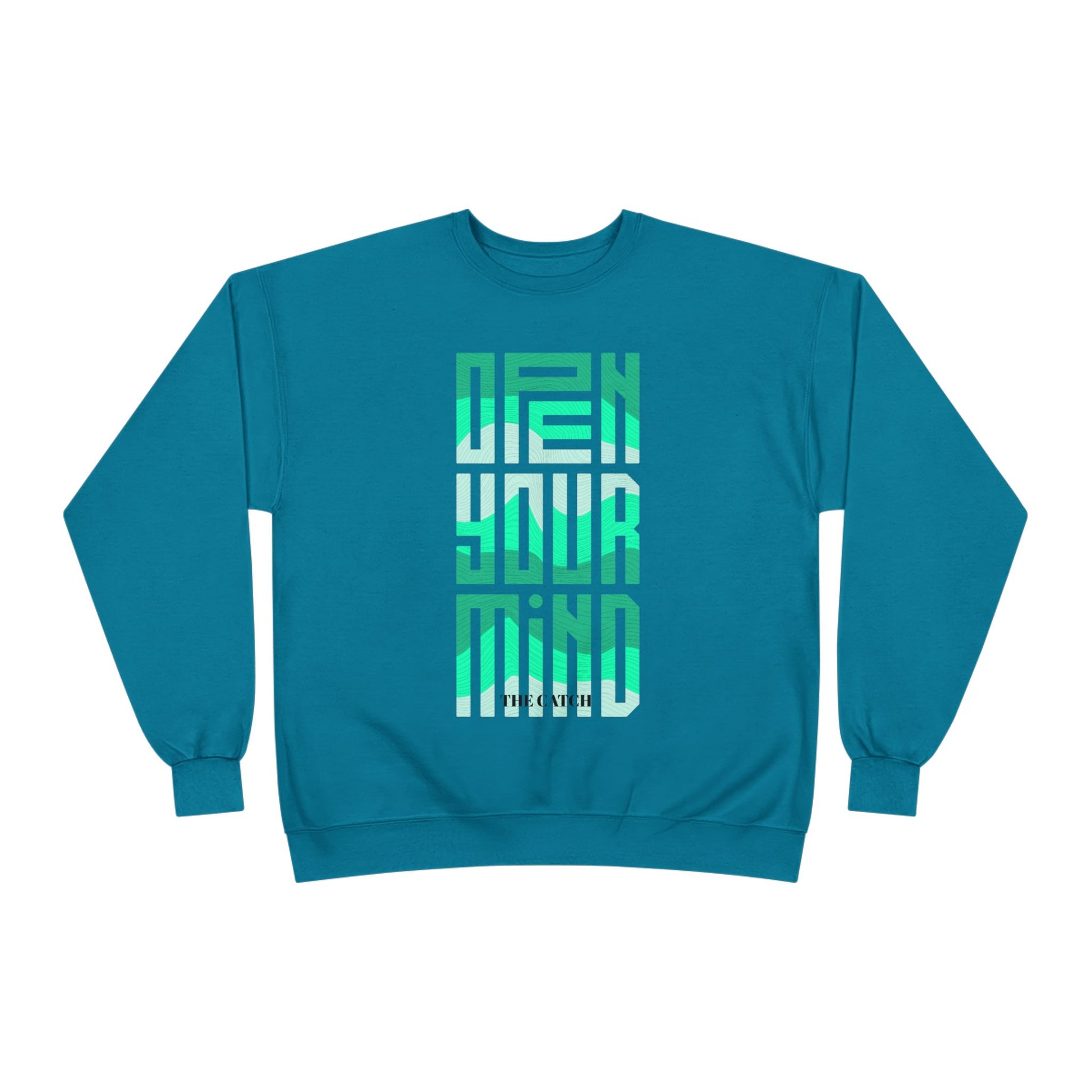 Open Your Mind Eco-Friendly Sweatshirt | Minimalist Graphic Crewneck - THE CATCH
