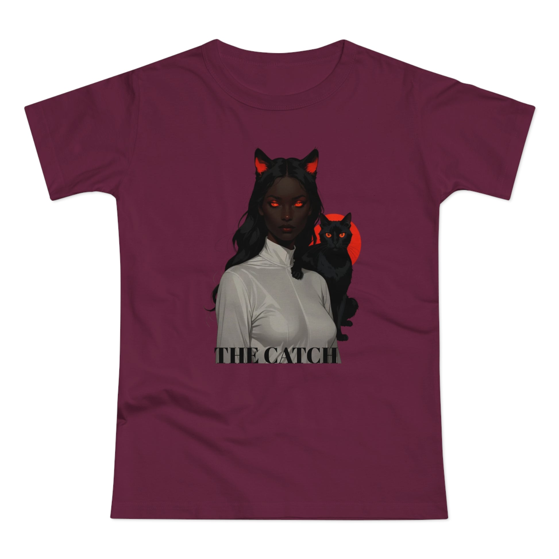 The Catch Women's T-Shirt - Stylish Cat-Themed Graphic Tee for Cat Lovers - THE CATCH
