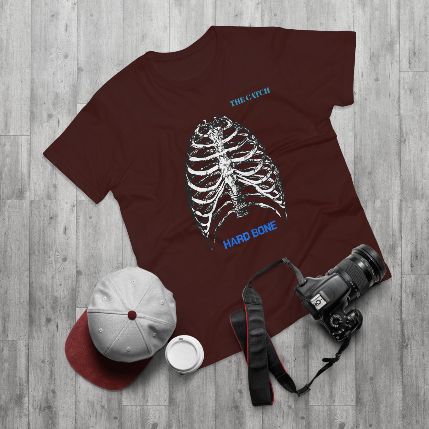 Men's Graphic T-Shirt - "Hard Bone" Rib Cage Design