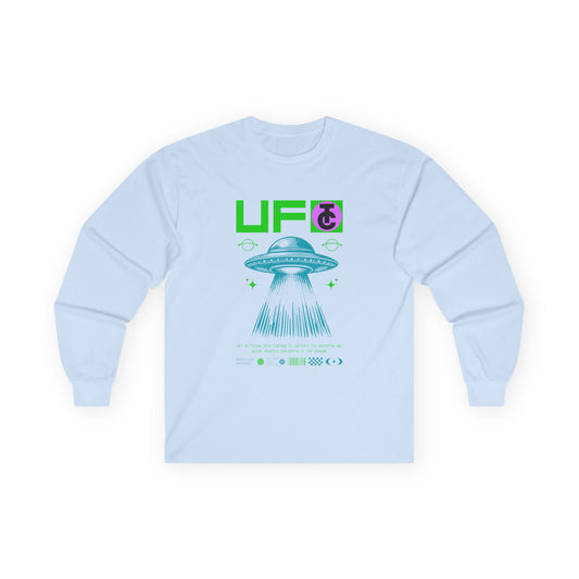 UFO Graphic Long Sleeve Tee for Alien Enthusiasts - THE CATCH
