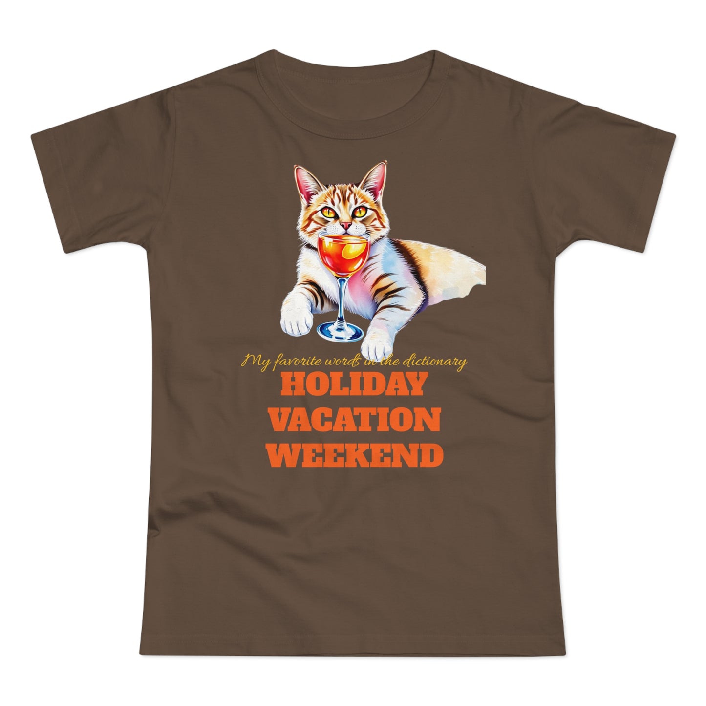 Cat Lover's Holiday Vacation T-Shirt