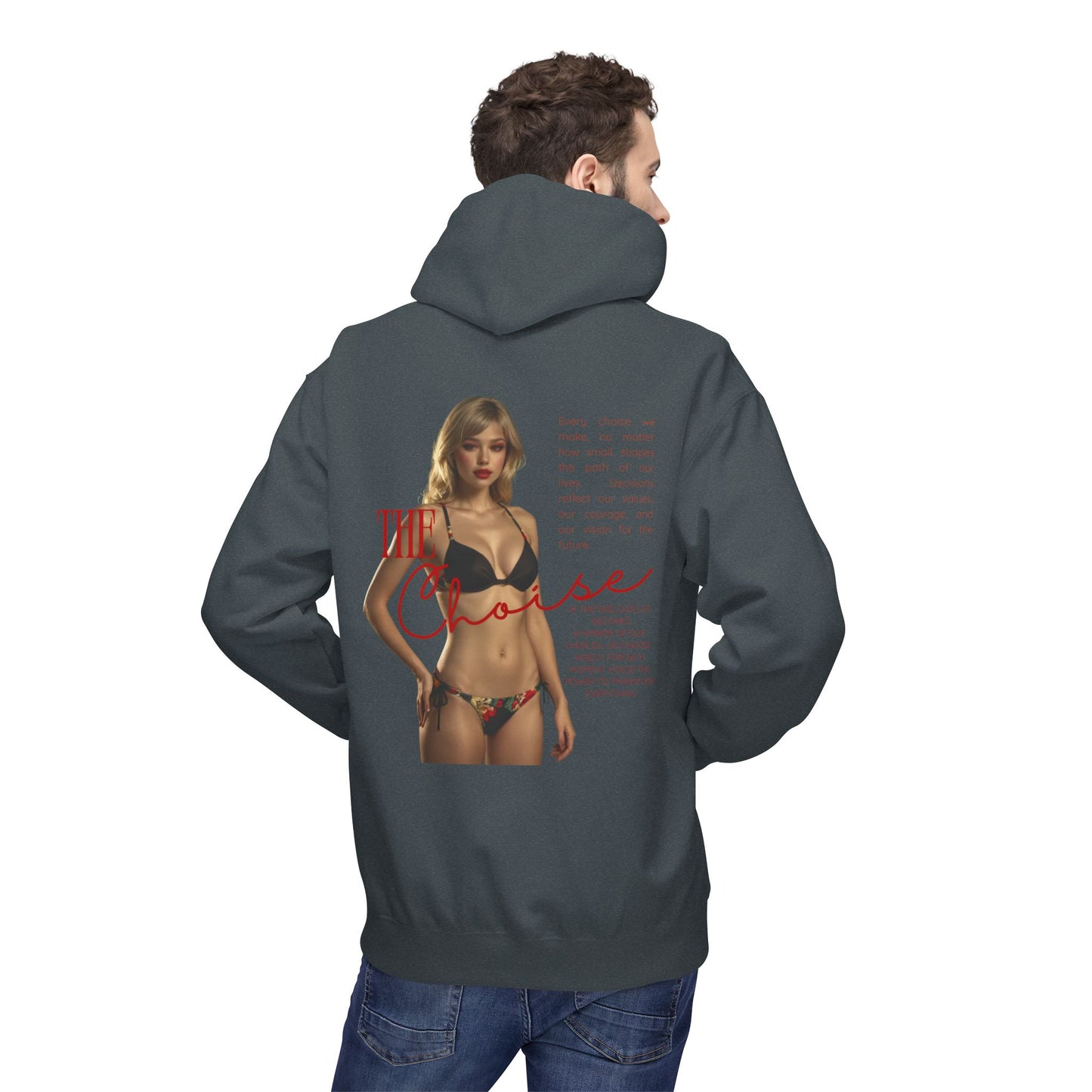 Stylish Fleece Hoodie with Unique Design, Cozy Streetwear, Gift for Him or Her, Casual Fashion, Perfect for Everyday Wear