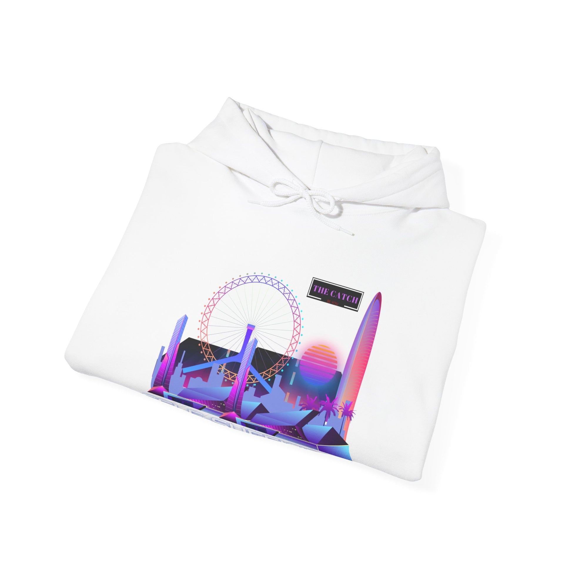 Retro Vibes Hooded Sweatshirt - Comfortable Streetwear, Perfect for Gifts, Relaxed Style, Fashion, Casual Wear - THE CATCH